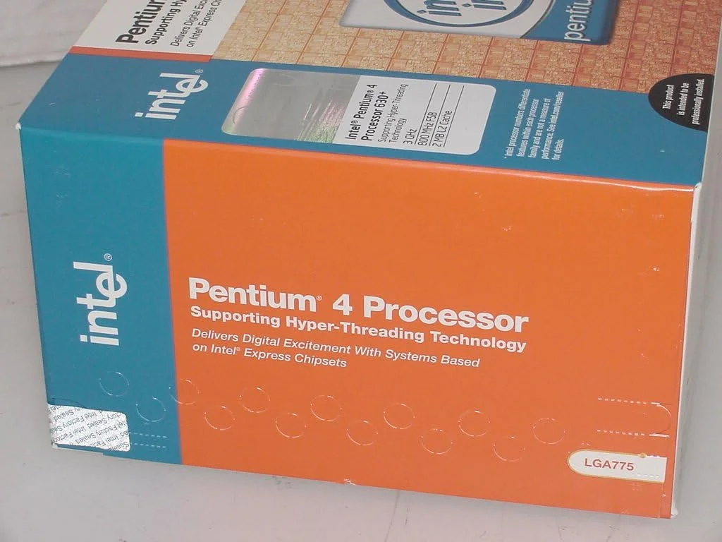 پردازنده اینتل پنتیوم 630 3 گیگاهرتز 2 مگابایت کش L2 - پردازنده ها (Intel Pentium 4, 3 GHz, Socket T (LGA 775), PC, 90 nm, 64-bit) پردازنده اینتل پنتیوم 630 3 گیگاهرتز 2 مگابایت کش L2 - پردازنده ها (Intel Pentium 4, 3 GHz, Socket T (LGA 775), PC, 90 nm, 64-bit)
