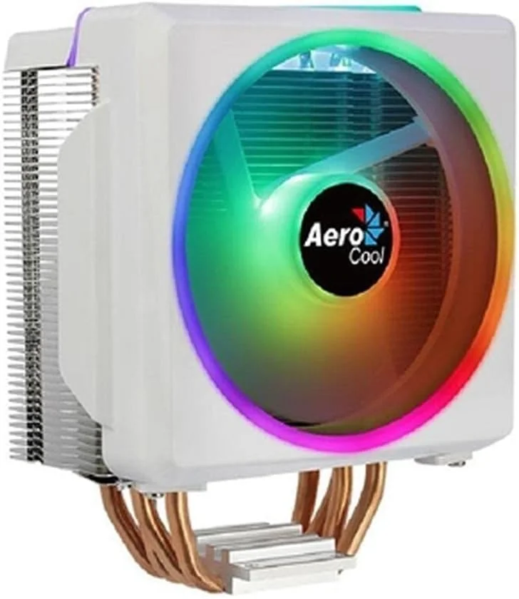 خنک کننده بادی پردازنده ایروکول Mirage 5 با نورپردازی ARGB و آینه بی نهایت، دارای 5 لوله حرارتی HCTT، توان حرارتی قابل دفع 150 وات، مشکی