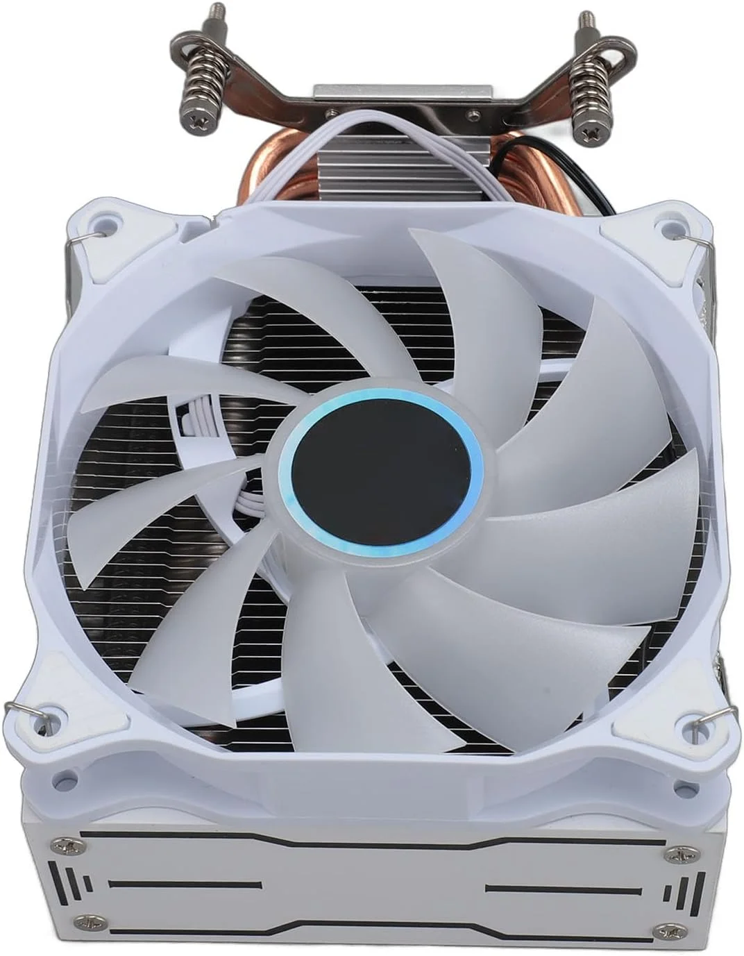 خنک کننده بادی پردازنده Bewinner، دارای 4 لوله حرارتی 12 سانتی متری 12 ولت DC 48 CFM، فن های خنک کننده پردازنده 3 سیمه با اتلاف حرارت عالی برای 1155 1156 1200 1700
