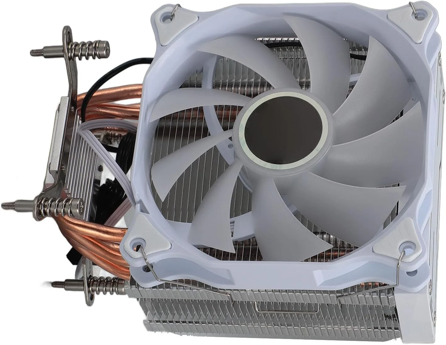 خنک کننده بادی پردازنده Bewinner، دارای 4 لوله حرارتی 12 سانتی متری 12 ولت DC 48 CFM، فن های خنک کننده پردازنده 3 سیمه با اتلاف حرارت عالی برای 1155 1156 1200 1700