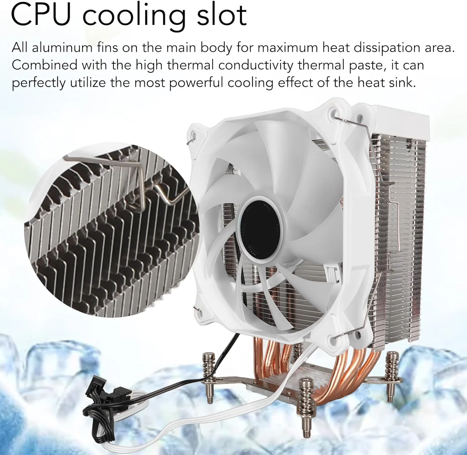خنک کننده بادی پردازنده مرکزی کامپیوتر Bewinner، خنک کننده پردازنده مرکزی کامپیوتر 66.17CFM هوا سفید برای مادربرد پشتی 2011 B خنک کننده بادی پردازنده مرکزی کامپیوتر Bewinner، خنک کننده پردازنده مرکزی کامپیوتر 66.17CFM هوا سفید برای مادربرد پشتی 2011 B