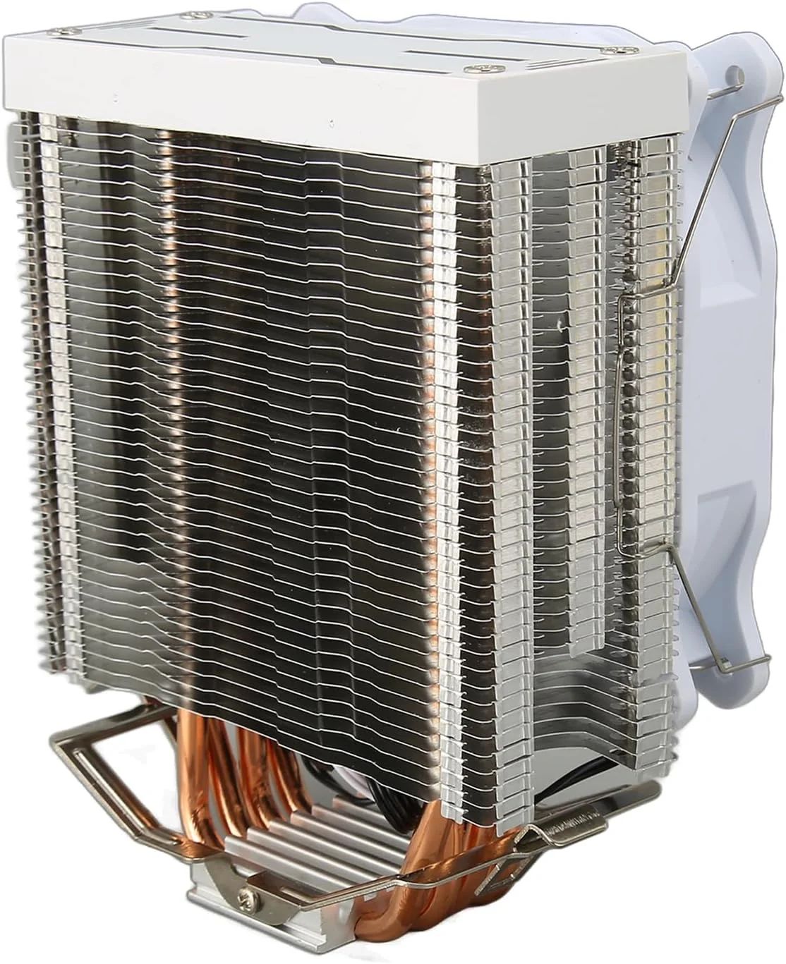 خنک کننده بادی پردازنده Bewinner با فن خنک کننده ARGB، 4 لوله حرارتی مسی رادیاتور هیدرولیک پردازنده، رادیاتور پردازنده 120 میلی متری برای AM4 AM5 برای 1700 1150 1155 1151