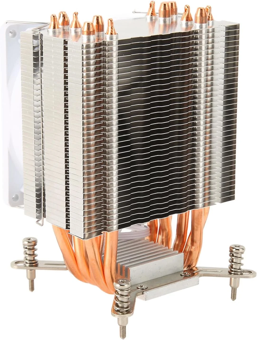 خنککننده پردازنده 9 سانتیمتری Bewinner با 6 لوله حرارتی مسی، جلوههای نورپردازی رنگارنگ، فنهای خنککننده بیصدای 3 پین برای کامپیوتر مناسب برای 775 1150 1151 1155 با نصب آسان خنککننده پردازنده 9 سانتیمتری Bewinner با 6 لوله حرارتی مسی، جلوههای نورپردازی رنگارنگ، فنهای خنککننده بیصدای 3 پین برای کامپیوتر مناسب برای 775 1150 1151 1155 با نصب آسان