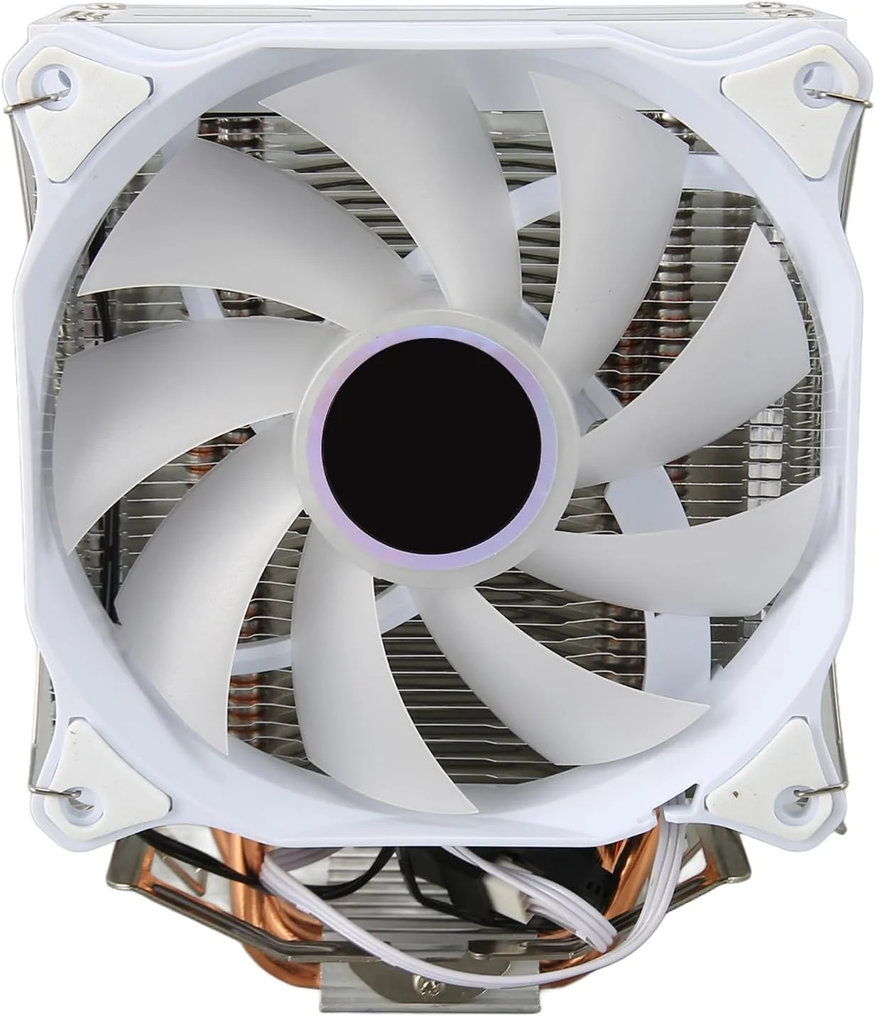 خنک کننده بادی پردازنده Bewinner با فن خنک کننده ARGB، 4 لوله حرارتی مسی رادیاتور هیدرولیک پردازنده، رادیاتور پردازنده 120 میلی متری برای AM4 AM5 برای 1700 1150 1155 1151