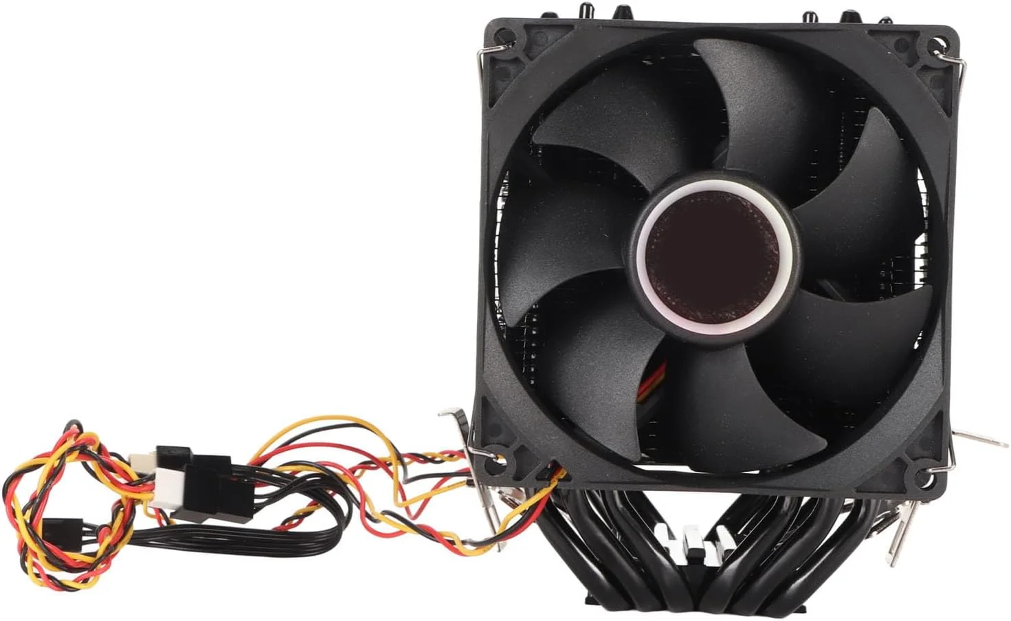 خنک کننده پردازنده Bewinner، خنک کننده پردازنده 9 سانتی متری، برج دوقلو با 6 لوله حرارتی، 3 فن، بلبرینگ هیدرولیک، طراحی بی صدا، نصب آسان، مشکی