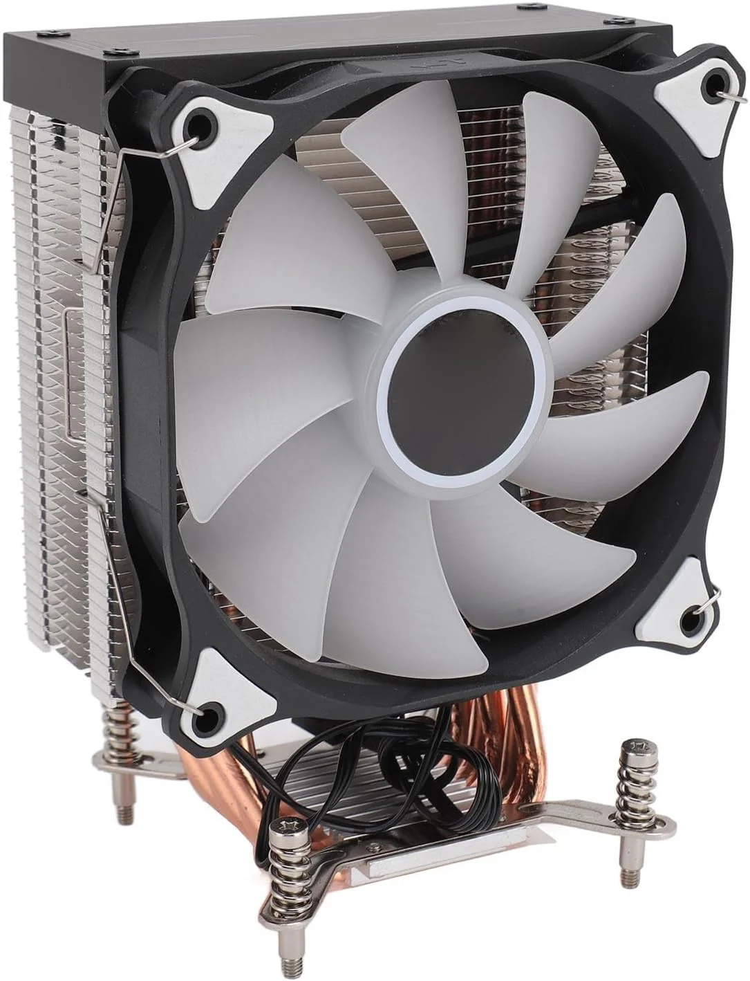 فن خنک کننده پردازنده 4.72 اینچی Bewinner، خنک کننده بادی پردازنده 12 ولت DC با اتلاف حرارت کارآمد، 48CFM 1500 RPM، عملکرد خنک کننده بی صدا برای مادربرد 2011 (نسخه B)