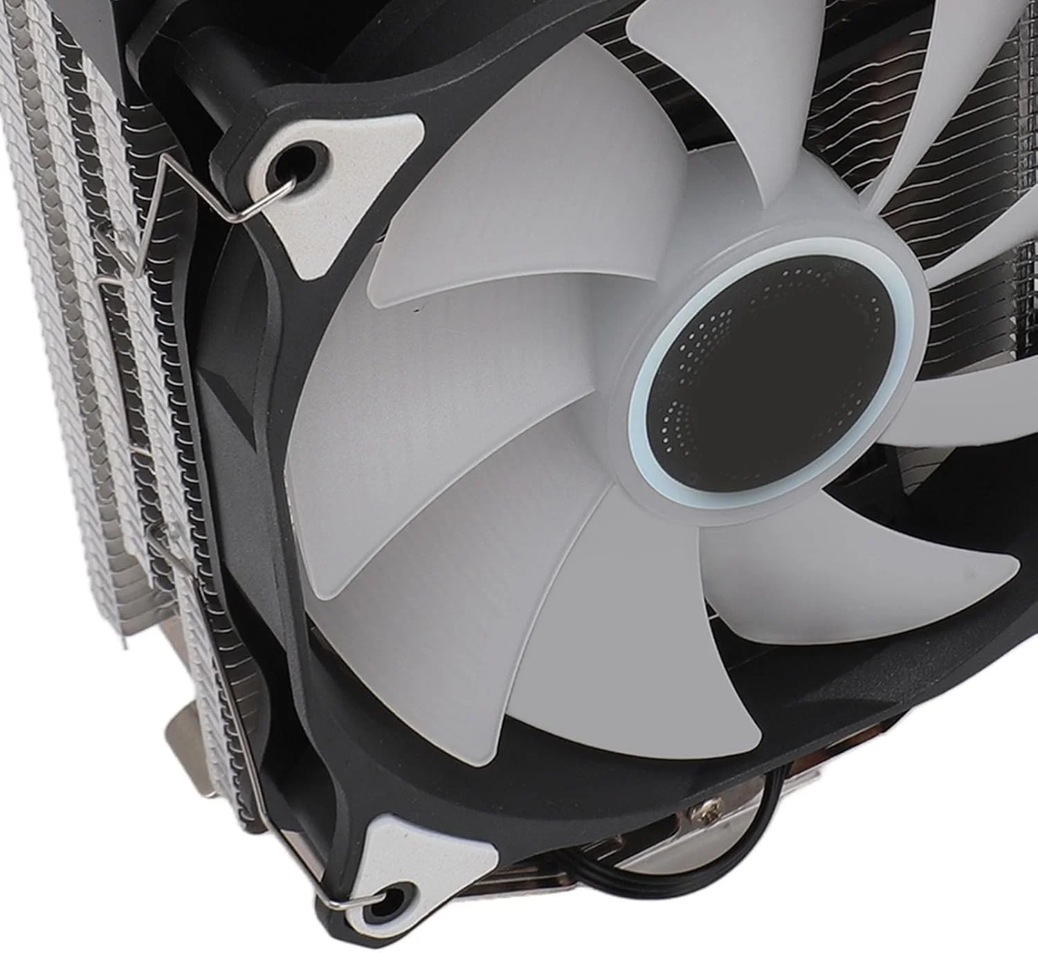 فن خنک کننده پردازنده Bewinner با 4 لوله حرارتی، دفع حرارت سریع، براکت و 5 نور رنگی برای FM1/AM2/AM3/AM4/AM2+