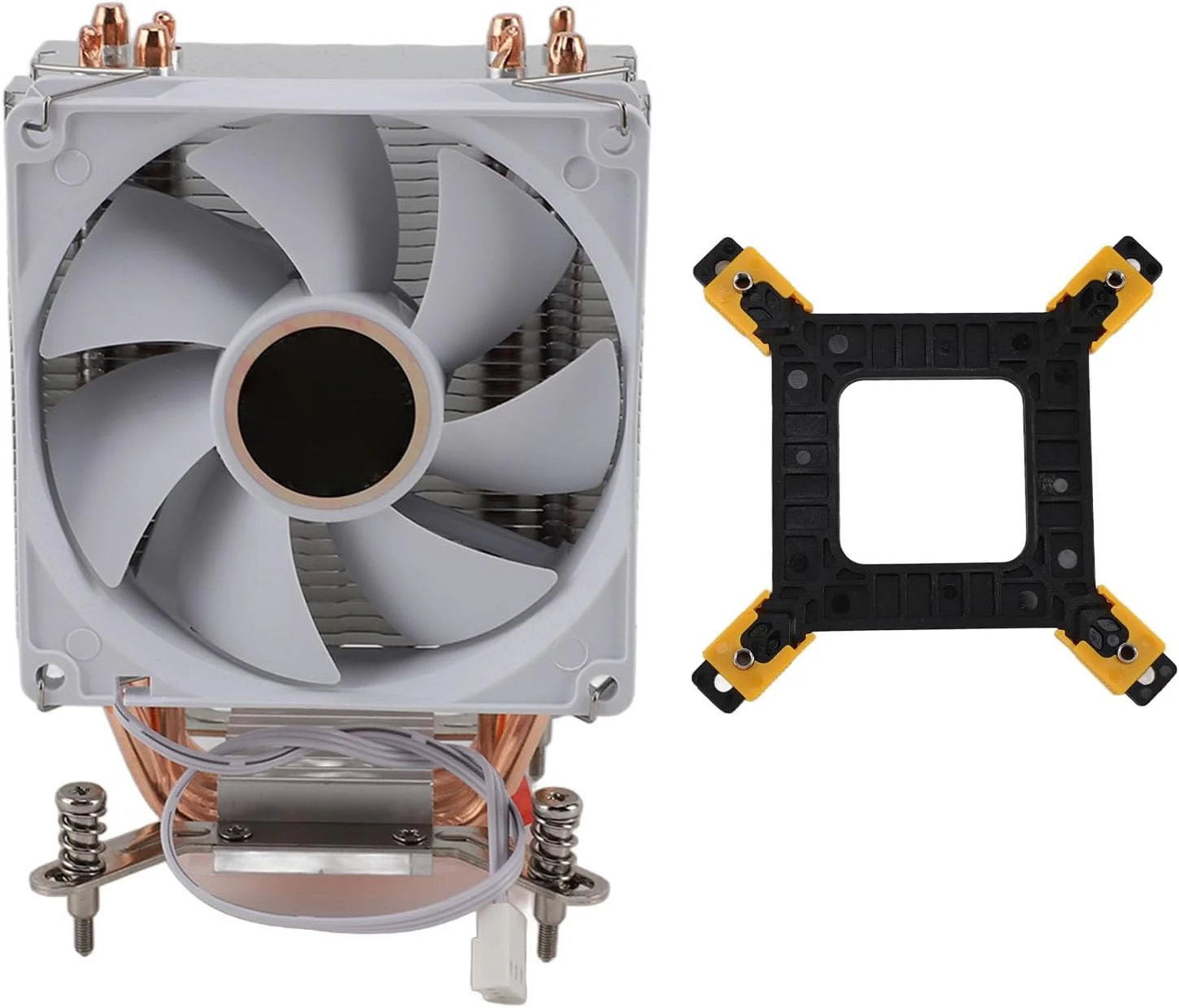 خنک کننده پردازنده مرکزی هیدرولیک Bewinner با 4 لوله حرارتی، فن 120 میلی متری، عملکرد بی صدا، نصب آسان برای مادربردهای LGA 775 1150 1151 1155 1156 1200 سوراخ دار 2011