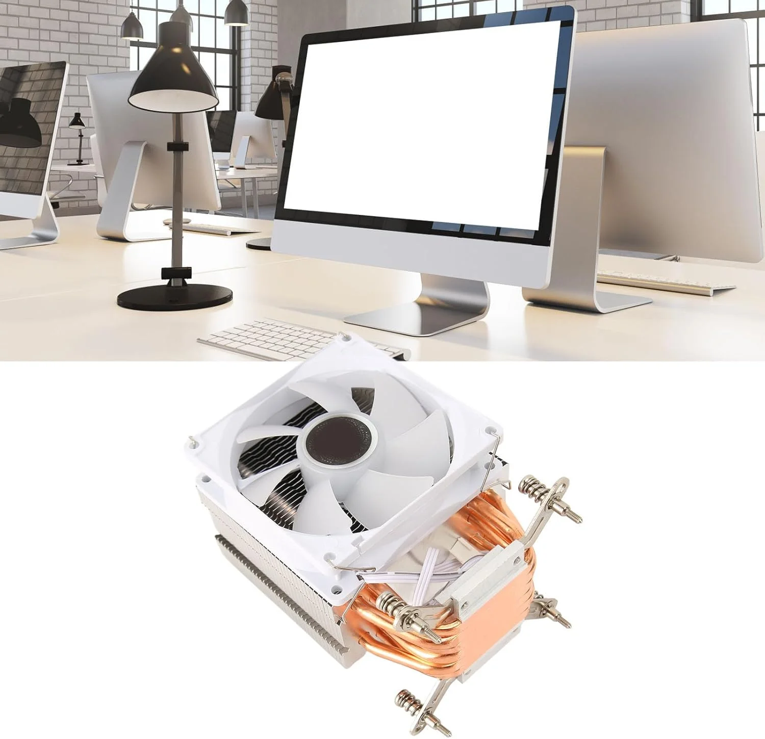 خنک کننده بادی پردازنده مرکزی TUWEI، نورپردازی رنگارنگ RGB، لوله حرارتی مسی 6 عددی، فن خنک کننده بی صدا 3 پین 9 سانتی متری، فن خنک کننده پردازنده کامپیوتر برای 775 1150 1151 1155 1156 1200 1700 1356 1366