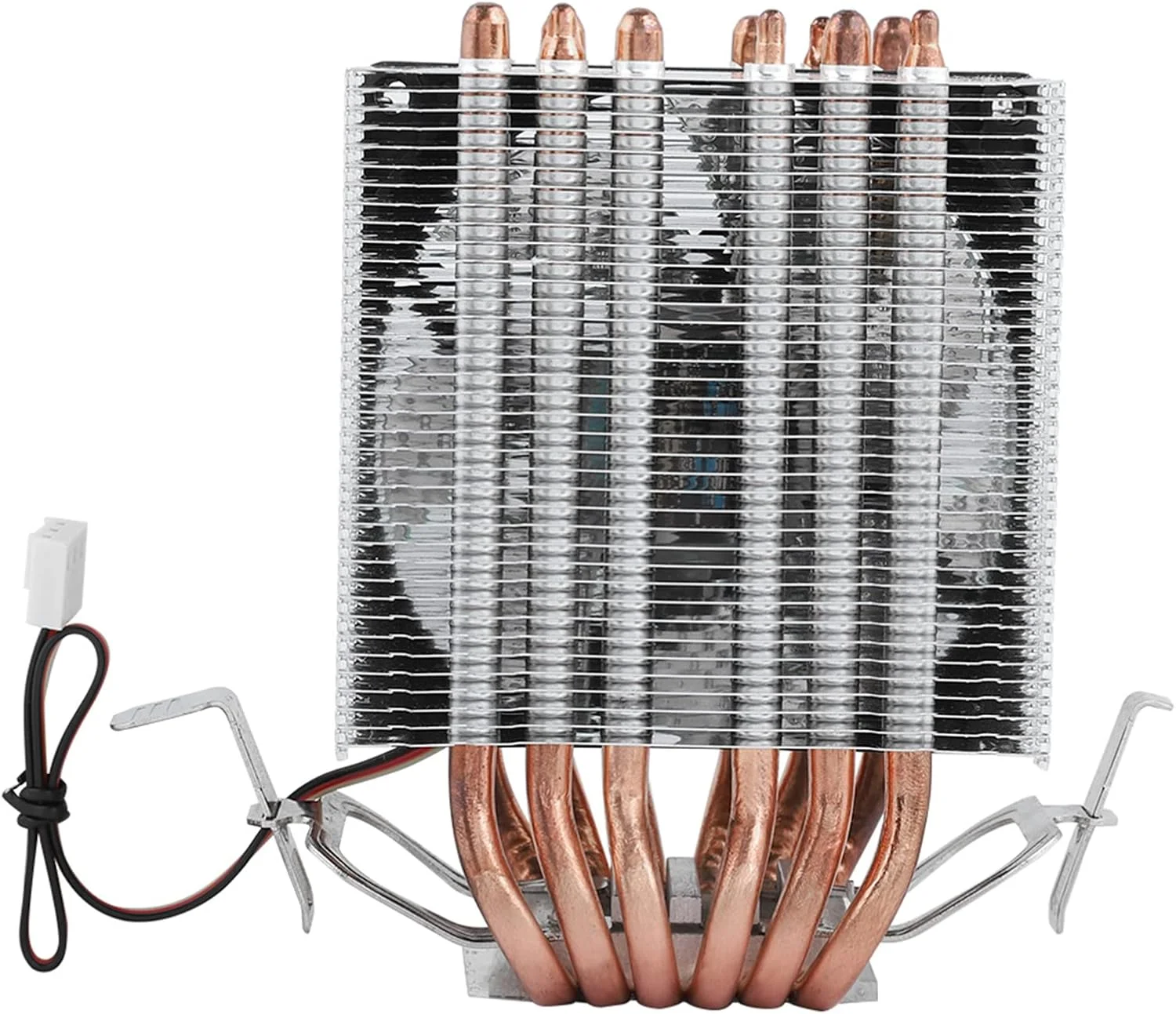 خنک کننده پردازنده، هیت سینک فن پردازنده کامپیوتر با 6 لوله حرارتی U شکل، فن خنک کننده پردازنده، راندمان بالا و مصرف برق پایین