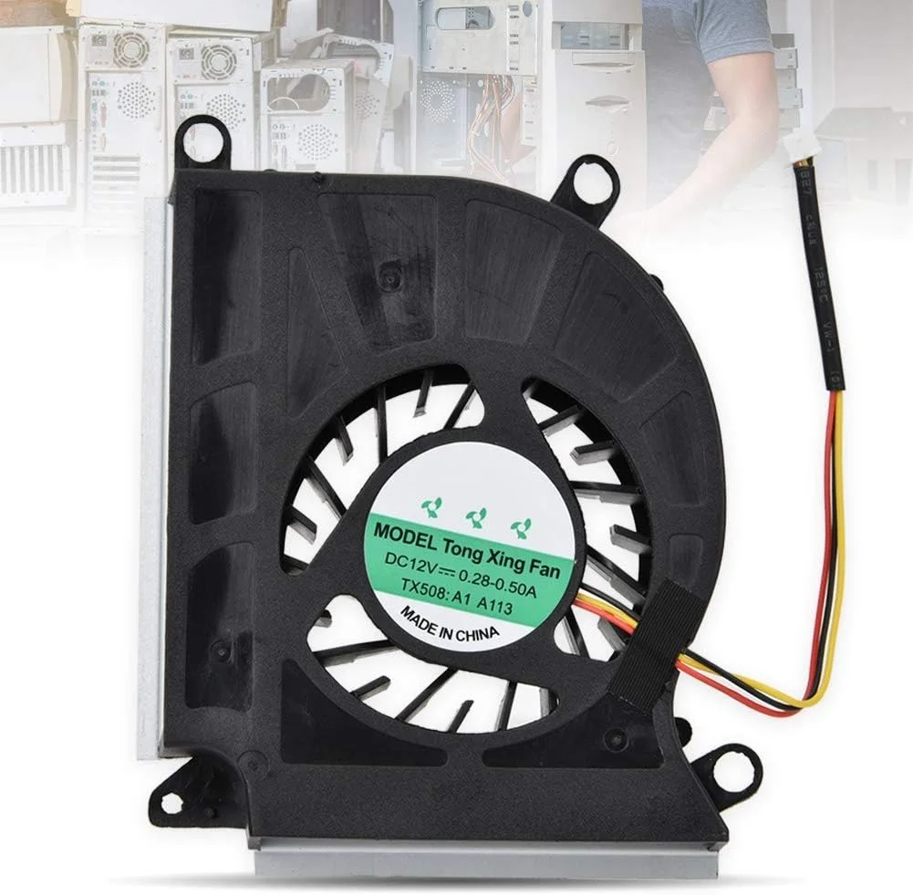 خنک کننده پردازنده، فن رادیاتور خنک کننده 3 پین DC12V، فن خنک کننده هوای بی صدا مناسب برای MSI GT60 GT70