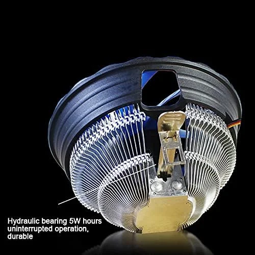 خنک کننده پردازنده بادی، بدون صدا، آلومینیومی ۱۲ سانتی متری، ۱۲ ولت، سرعت چرخش ۲۰۰۰ دور در دقیقه برای اینتل و AMD خنک کننده پردازنده بادی، بدون صدا، آلومینیومی ۱۲ سانتی متری، ۱۲ ولت، سرعت چرخش ۲۰۰۰ دور در دقیقه برای اینتل و AMD