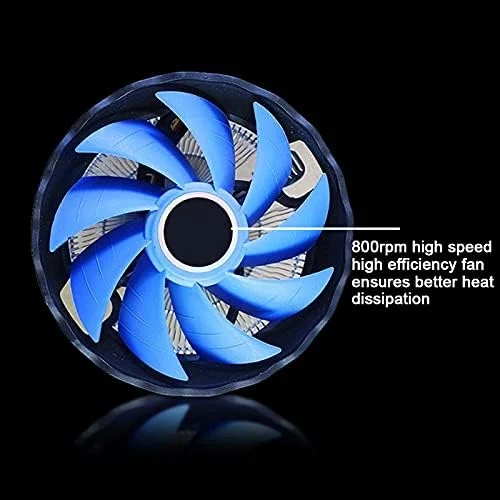 خنک کننده پردازنده بادی، بدون صدا، آلومینیومی ۱۲ سانتی متری، ۱۲ ولت، سرعت چرخش ۲۰۰۰ دور در دقیقه برای اینتل و AMD خنک کننده پردازنده بادی، بدون صدا، آلومینیومی ۱۲ سانتی متری، ۱۲ ولت، سرعت چرخش ۲۰۰۰ دور در دقیقه برای اینتل و AMD