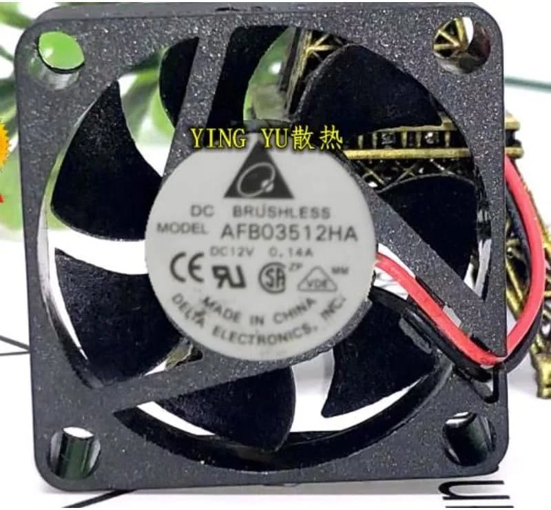 فن خنک کننده جدید پردازنده برای Delta AFB03512HA 3510 3.5CM 12V 0.14A با جریان هوای بالا و بلبرینگ دوبل، ابعاد 35 * 35 * 10 میلی متر