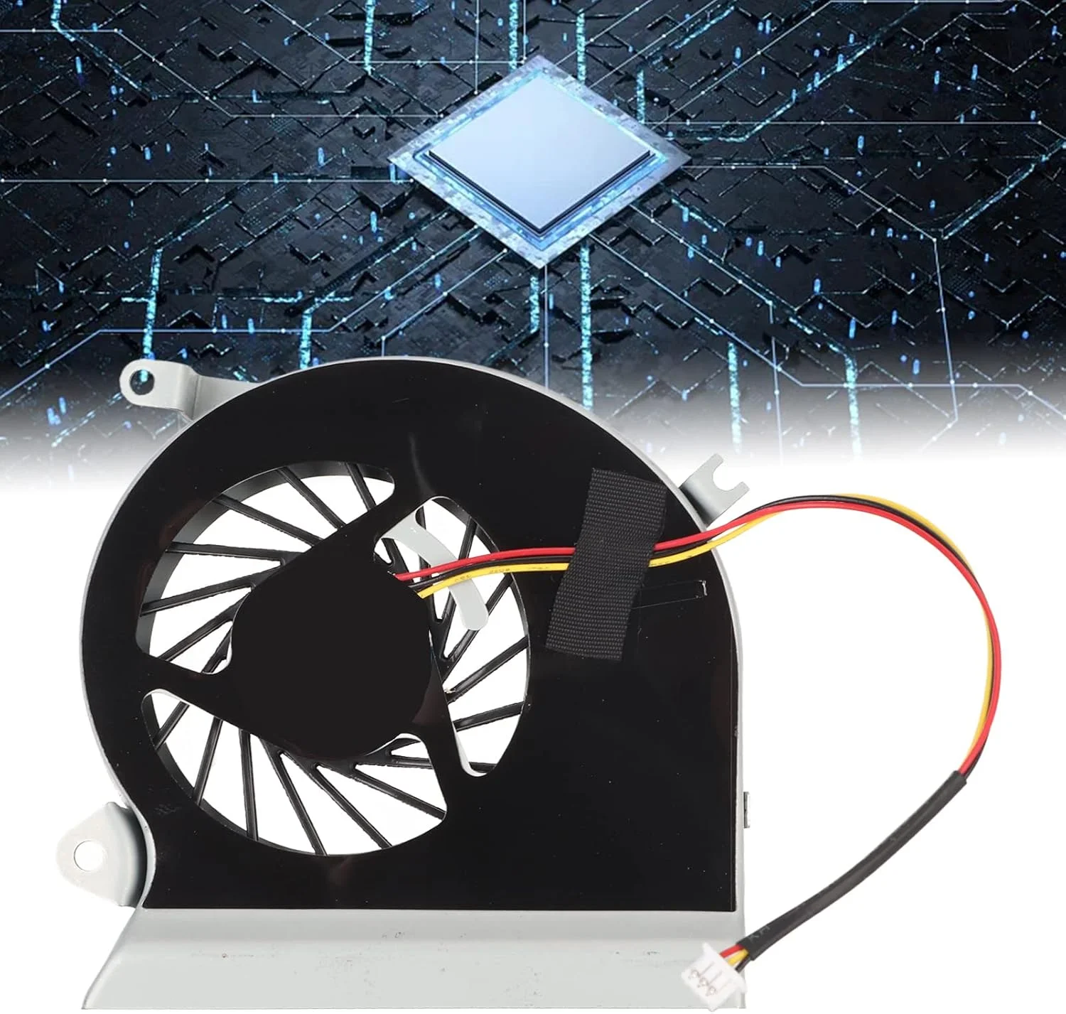 خنک کننده بادی پردازنده برای MSI Ge70 2oc Ge70 2od Ge70 2oe Ge70 2pc Ge70 2pe Apache Pro، فن خنک کننده پردازنده لپ تاپ، فن 3 پین پردازنده، برای لوازم جانبی کامپیوتر MSI