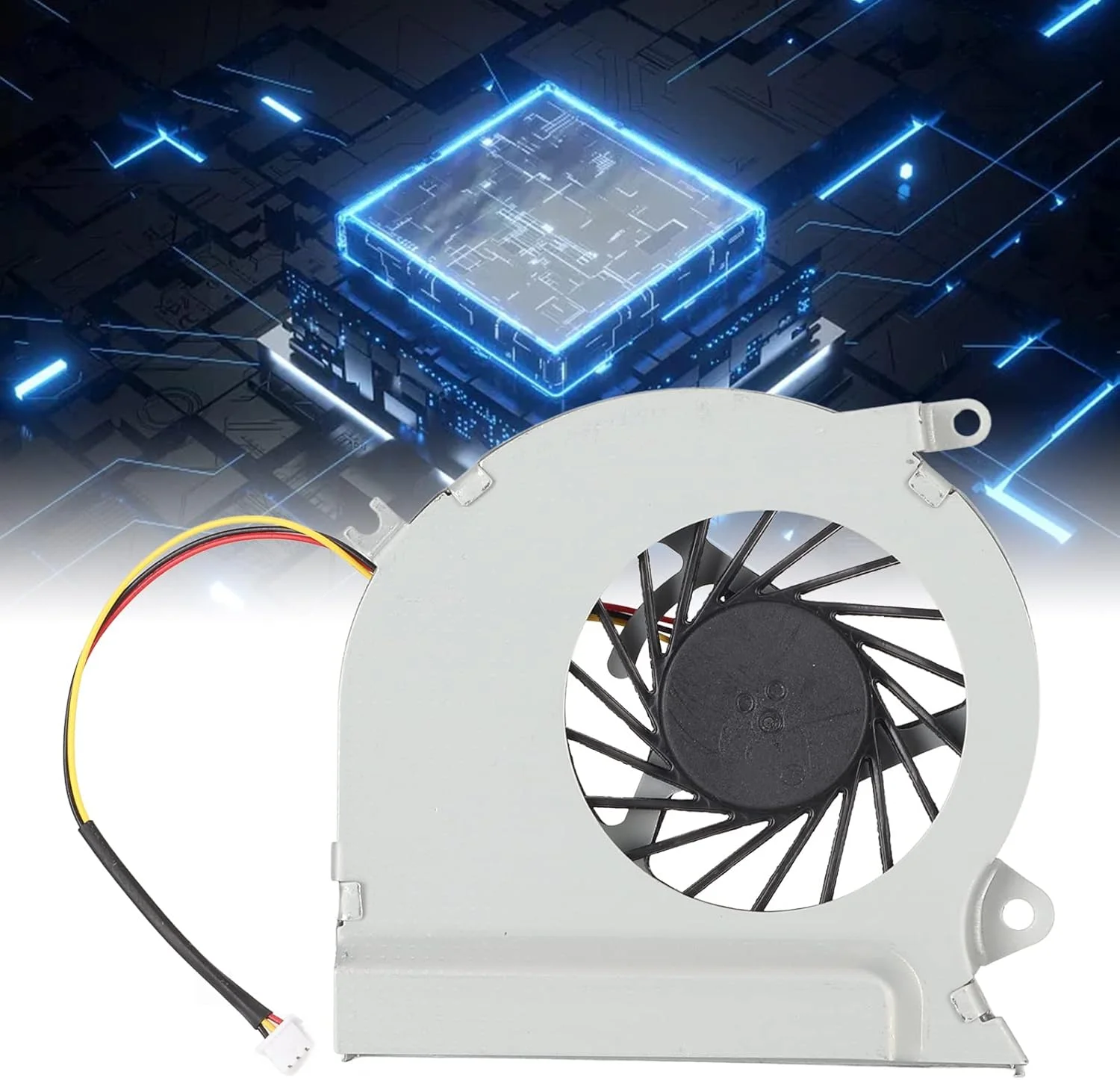 خنک کننده بادی پردازنده برای MSI Ge70 2oc Ge70 2od Ge70 2oe Ge70 2pc Ge70 2pe Apache Pro، فن خنک کننده پردازنده لپ تاپ، فن 3 پین پردازنده، برای لوازم جانبی کامپیوتر MSI