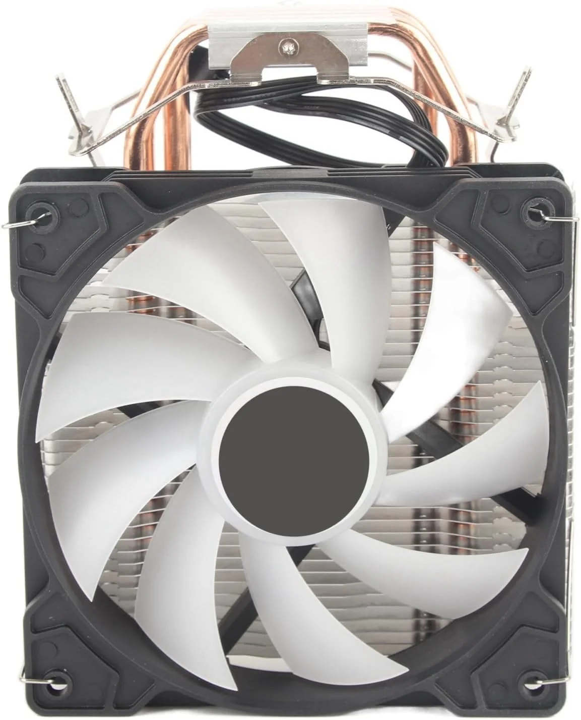 خنک کننده پردازنده RGB، برج خنک کننده بی صدای پردازنده رومیزی، خنک کننده بادی پردازنده PWM 120 میلی متری برای LGA775/1150/1151/1155; برای Core I3/i5/i7/i9; برای AM4/AM3/AM3+; حجم هوای 69.16 CFM