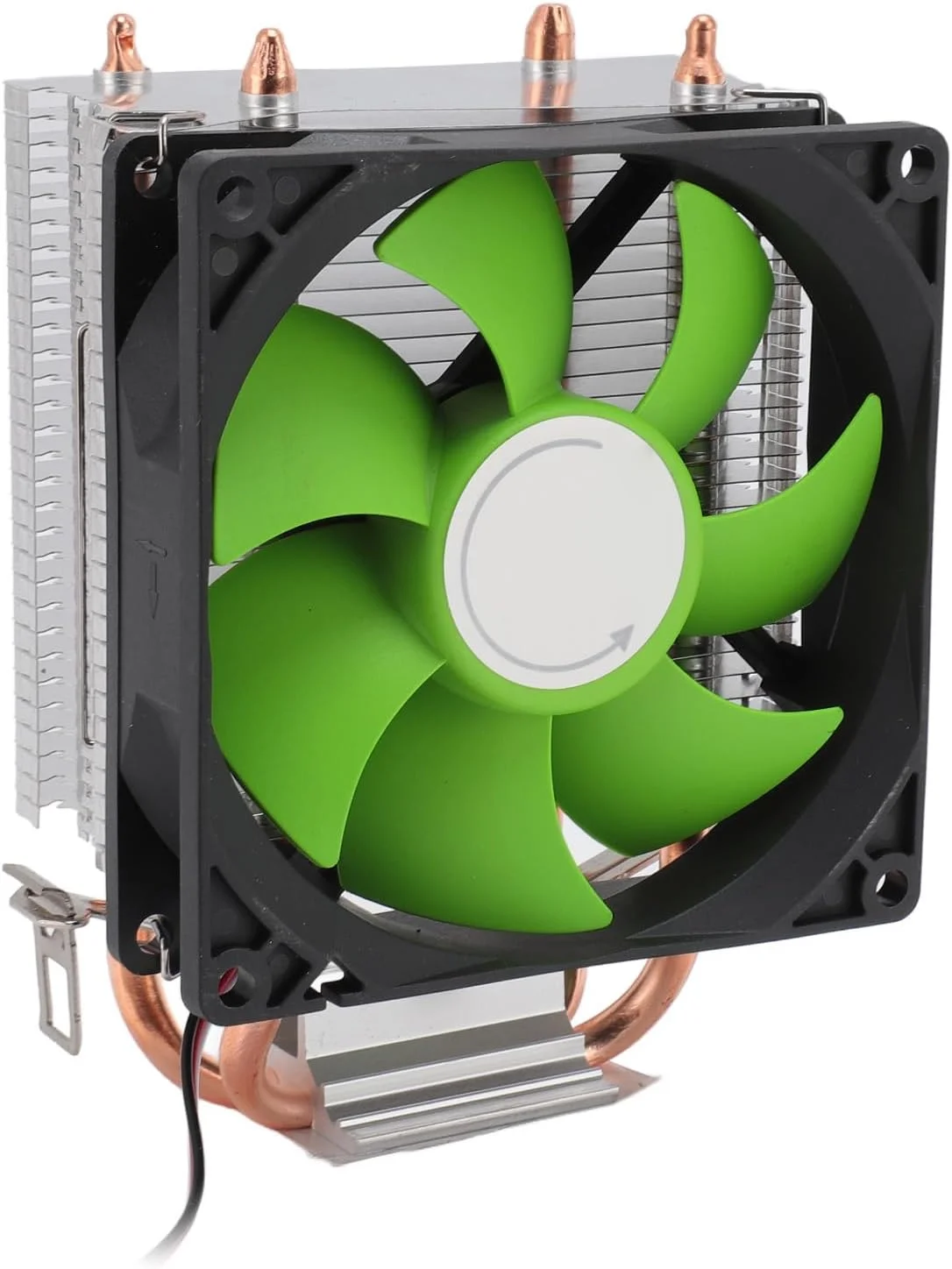 خنک کننده بادی پردازنده، دارای لوله های حرارتی دوتایی، نویز کم با بلبرینگ هیدرولیک، 48CFM، DC12V، برای LGA 775 1150 1151 1155 1156 1200 1700 1356 1366، AM4 AM3 AM2 (نسخه غیر نورانی)