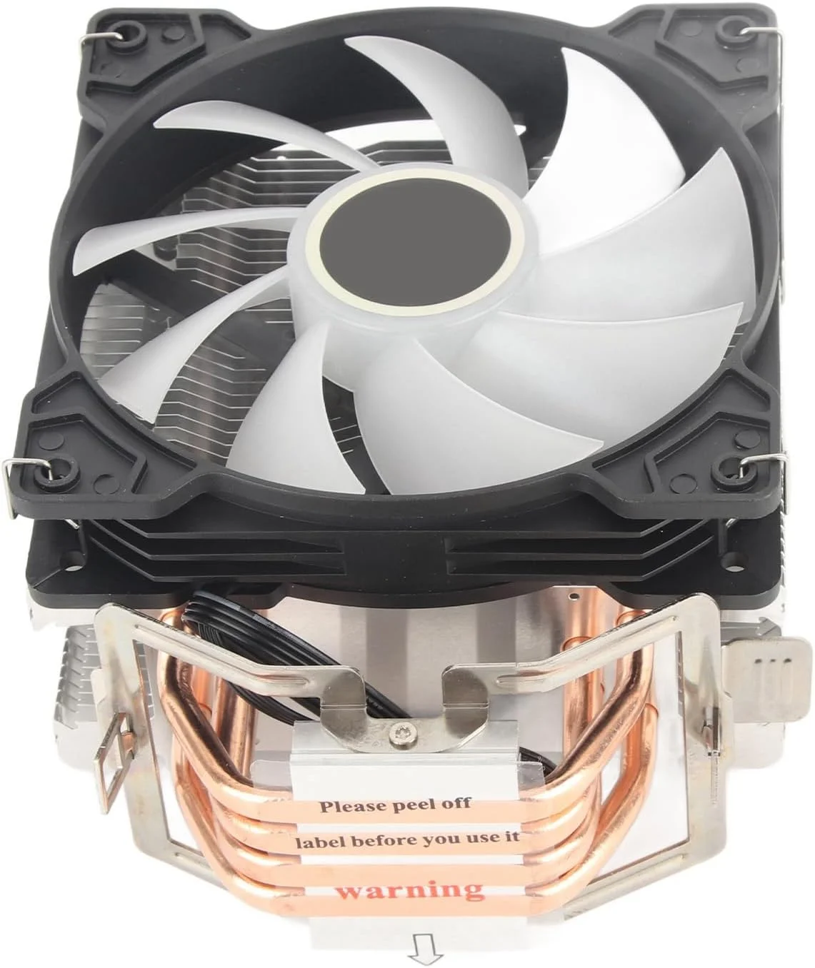 خنک کننده پردازنده RGB، برج خنک کننده بی صدای پردازنده رومیزی، خنک کننده بادی پردازنده PWM 120 میلی متری برای LGA775/1150/1151/1155; برای Core I3/i5/i7/i9; برای AM4/AM3/AM3+; حجم هوای 69.16 CFM