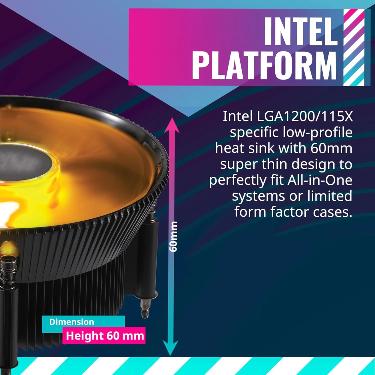 خنک کننده پردازنده بادی کم ارتفاع Cooler Master i71C RGB Intel، پره های آلومینیومی آنودایز شده مشکی، پایه درج مسی، فن نورپردازی 4 پین MF120 RGB برای Intel LGA1151، RR-I71C-20PC-R1، پایه مسی خنک کننده پردازنده بادی کم ارتفاع Cooler Master i71C RGB Intel، پره های آلومینیومی آنودایز شده مشکی، پایه درج مسی، فن نورپردازی 4 پین MF120 RGB برای Intel LGA1151، RR-I71C-20PC-R1، پایه مسی