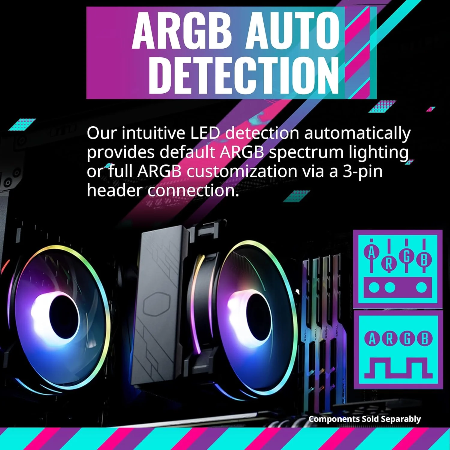 خنک کننده بادی پردازنده Cooler Master Hyper 212 Halo Black، فن MF120 Halo²، ARGB حلقه دوتایی، پوشش بالایی آلومینیومی، 4 لوله حرارتی مسی، 154 میلی متر (ارتفاع) برای AMD Ryzen AM5/AM4، Intel LGA1700/1200 (RR-S4KK-20PA-R1) خنک کننده بادی پردازنده Cooler Master Hyper 212 Halo Black، فن MF120 Halo²، ARGB حلقه دوتایی، پوشش بالایی آلومینیومی، 4 لوله حرارتی مسی، 154 میلی متر (ارتفاع) برای AMD Ryzen AM5/AM4، Intel LGA1700/1200 (RR-S4KK-20PA-R1)