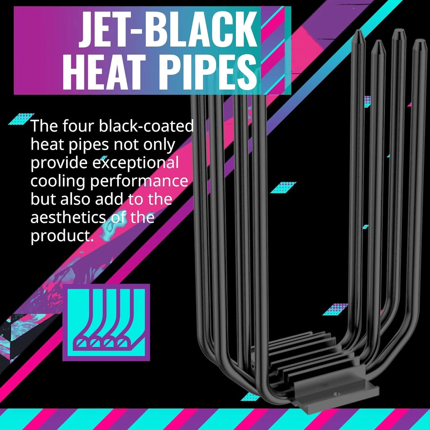 خنک کننده بادی پردازنده Cooler Master Hyper 212 Halo Black، فن MF120 Halo²، ARGB حلقه دوتایی، پوشش بالایی آلومینیومی، 4 لوله حرارتی مسی، 154 میلی متر (ارتفاع) برای AMD Ryzen AM5/AM4، Intel LGA1700/1200 (RR-S4KK-20PA-R1) خنک کننده بادی پردازنده Cooler Master Hyper 212 Halo Black، فن MF120 Halo²، ARGB حلقه دوتایی، پوشش بالایی آلومینیومی، 4 لوله حرارتی مسی، 154 میلی متر (ارتفاع) برای AMD Ryzen AM5/AM4، Intel LGA1700/1200 (RR-S4KK-20PA-R1)