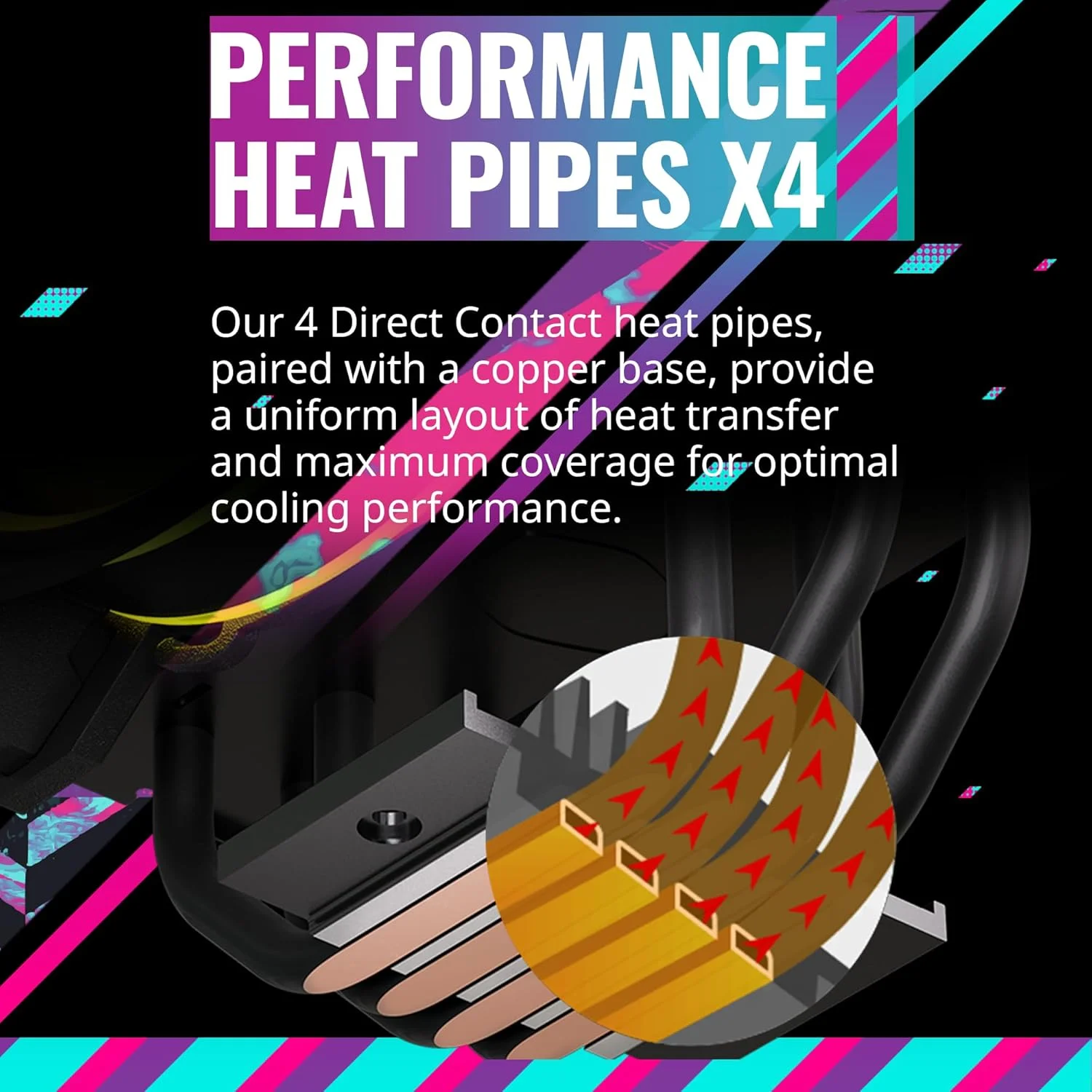 خنک کننده بادی پردازنده Cooler Master Hyper 212 Halo Black، فن MF120 Halo²، ARGB حلقه دوتایی، پوشش بالایی آلومینیومی، 4 لوله حرارتی مسی، 154 میلی متر (ارتفاع) برای AMD Ryzen AM5/AM4، Intel LGA1700/1200 (RR-S4KK-20PA-R1) خنک کننده بادی پردازنده Cooler Master Hyper 212 Halo Black، فن MF120 Halo²، ARGB حلقه دوتایی، پوشش بالایی آلومینیومی، 4 لوله حرارتی مسی، 154 میلی متر (ارتفاع) برای AMD Ryzen AM5/AM4، Intel LGA1700/1200 (RR-S4KK-20PA-R1)