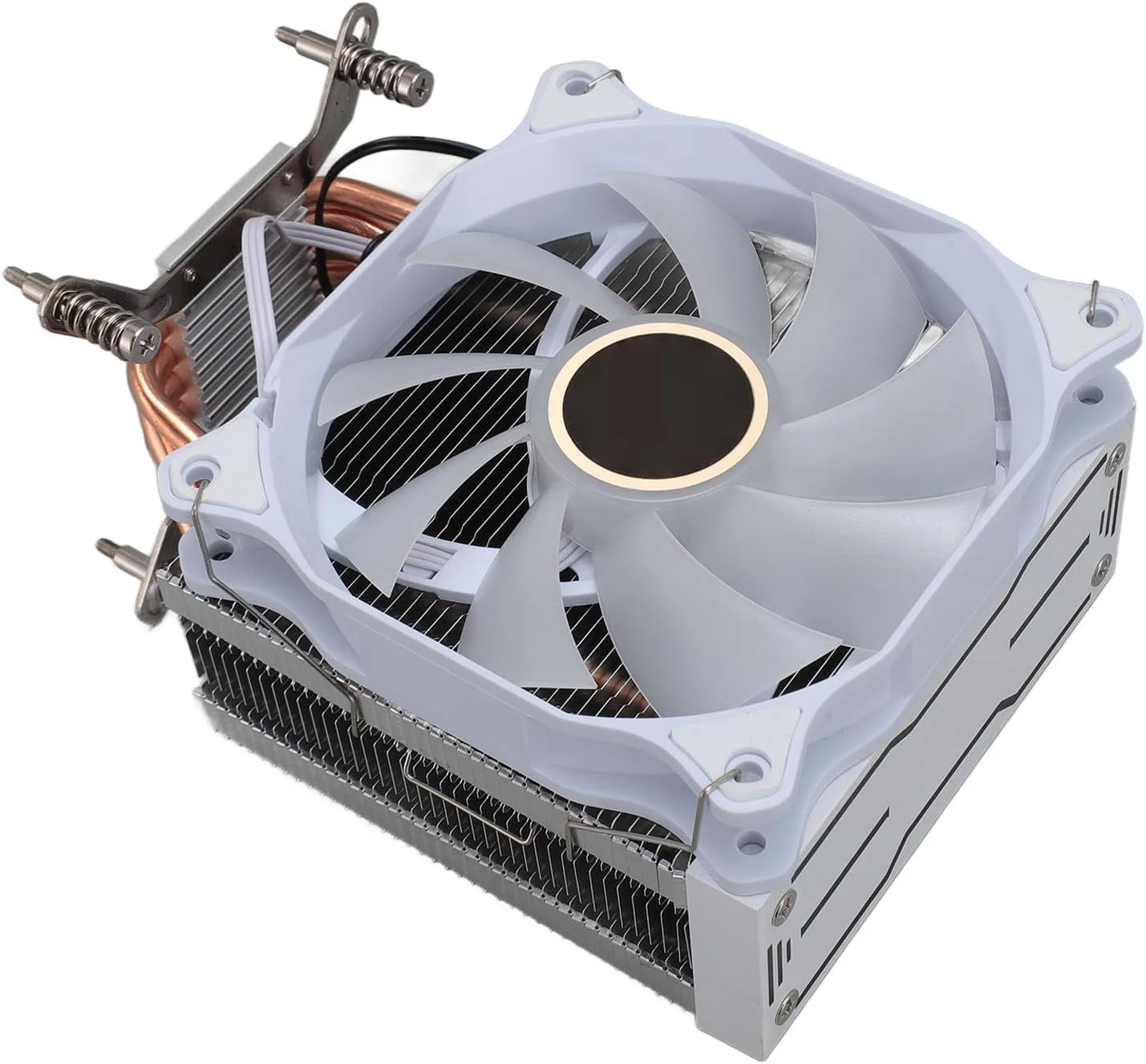 خنک کننده بادی پردازنده، فن هیدرولیک 10٪، طراحی بی صدا 22dB، 4 لوله حرارتی مناسب برای مادربردهای 775 1150 1151 1155 1156 1200 1700 1356 1366، مادربردهای سوراخ دار پاشنه 2011 با نصب آسان