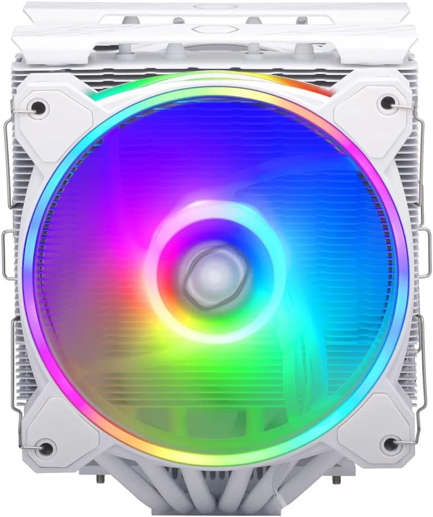 خنک کننده پردازنده بادی کولر مستر Hyper 622 Halo سفید، فن MF120 Halo²، ARGB حلقه دوتایی، پوشش بالایی آلومینیومی، 6 لوله حرارتی مسی، 154 میلی متر (ارتفاع) برای AMD Ryzen AM5/AM4، Intel LGA1700/1200 (RR-D6WW-20PA-R1) خنک کننده پردازنده بادی کولر مستر Hyper 622 Halo سفید، فن MF120 Halo²، ARGB حلقه دوتایی، پوشش بالایی آلومینیومی، 6 لوله حرارتی مسی، 154 میلی متر (ارتفاع) برای AMD Ryzen AM5/AM4، Intel LGA1700/1200 (RR-D6WW-20PA-R1)