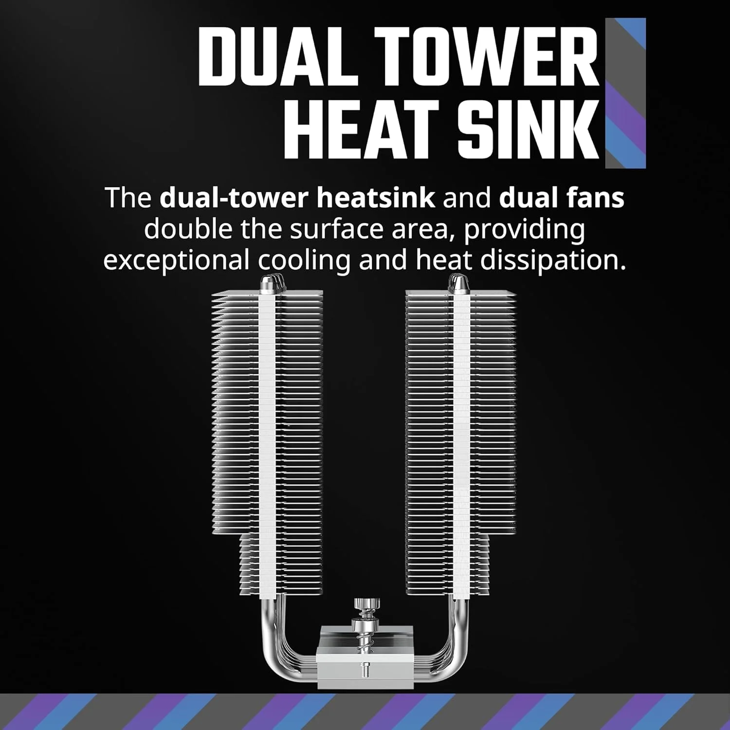 خنک کننده پردازنده بادی دو برج کولر مستر Hyper 620S، همگام سازی ARGB، فن PWM 120 میلی متری، 6 لوله حرارتی مسی با تماس مستقیم، ارتفاع 154.9 میلی متر، براکت های AMD Ryzen AM5/AM4، Intel LGA1700/1200 (RR-D6NA-17PA-R1) خنک کننده پردازنده بادی دو برج کولر مستر Hyper 620S، همگام سازی ARGB، فن PWM 120 میلی متری، 6 لوله حرارتی مسی با تماس مستقیم، ارتفاع 154.9 میلی متر، براکت های AMD Ryzen AM5/AM4، Intel LGA1700/1200 (RR-D6NA-17PA-R1)