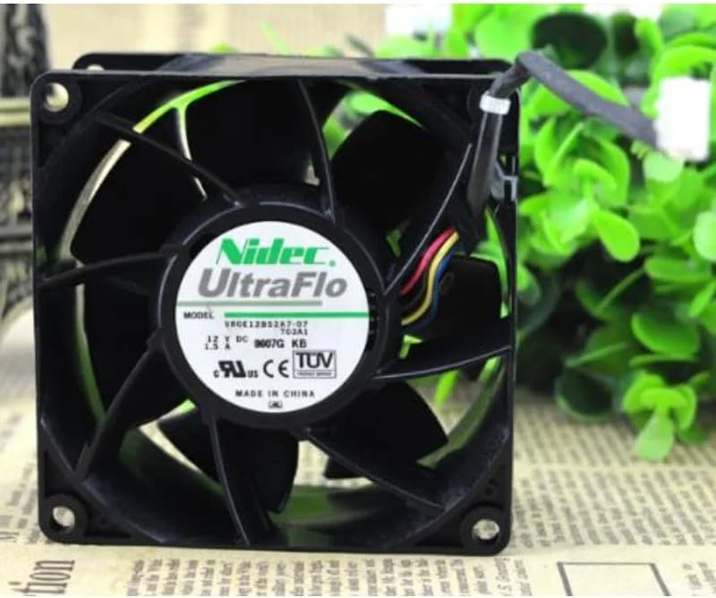 فن خنک کننده پردازنده جدید برای NIDEC V80E12BS2A7-07 12𝖵 1.5A 8CM PWM فن خنک کننده با حجم هوای بالا 8038 80×80×38mm