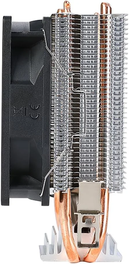 خنک کننده پردازنده 90 میلی متری با 2 لوله حرارتی، فن خنک کننده بادی پردازنده 3 پین بی صدا با نور رنگین کمانی RGB برای LGA775 1150/1151/1155/1156/1200 AM2 خنک کننده پردازنده 90 میلی متری با 2 لوله حرارتی، فن خنک کننده بادی پردازنده 3 پین بی صدا با نور رنگین کمانی RGB برای LGA775 1150/1151/1155/1156/1200 AM2