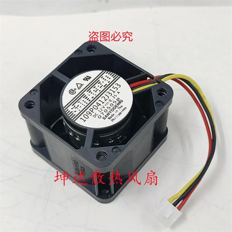 فن خنک کننده جدید CPU برای Sanyo 109P0412J3153 12V 0.35A فن با حجم هوای بالا بلبرینگ دوبل 4028 4cm