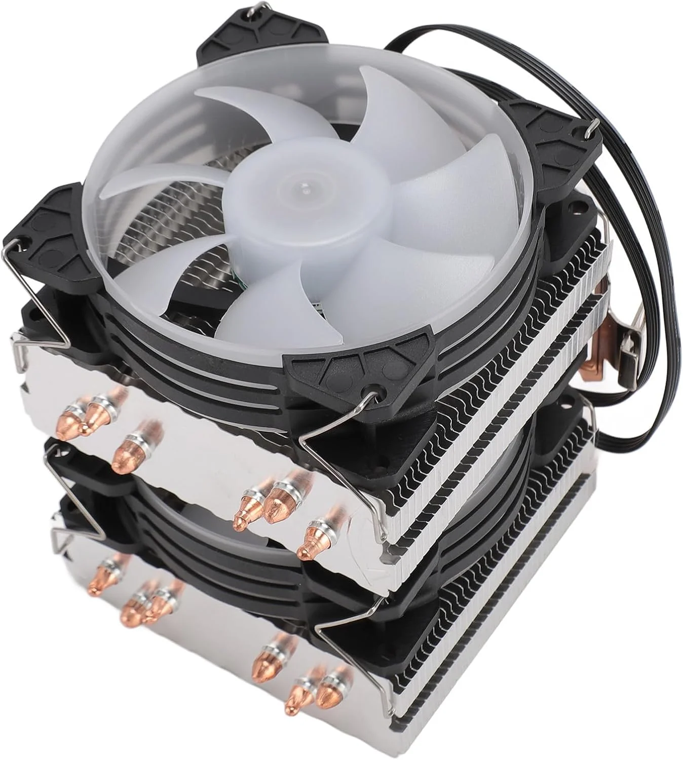 خنک کننده بادی پردازنده، خنک کننده پردازنده بادی دو برج 4 پین 90 میلی متری 6 لوله حرارتی خنک کننده پردازنده کامپیوتر فن های خنک کننده پردازنده برای Intel LGA115X 1366 برای AMD 754 AM2 خنک کننده بادی پردازنده، خنک کننده پردازنده بادی دو برج 4 پین 90 میلی متری 6 لوله حرارتی خنک کننده پردازنده کامپیوتر فن های خنک کننده پردازنده برای Intel LGA115X 1366 برای AMD 754 AM2