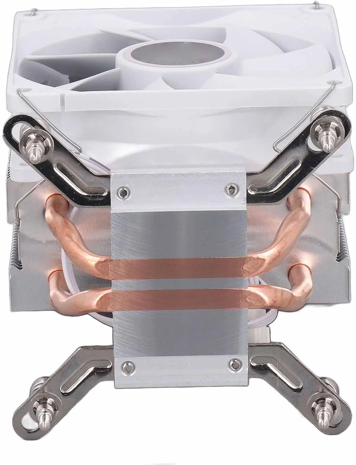 فن خنک کننده 3.54 اینچی 12 ولت DC 2000 دور در دقیقه، 2 لوله حرارتی، خنک کننده هوای CPU بی صدا برای 775 1150، سازگار با جک های AM3 AM4 فن خنک کننده 3.54 اینچی 12 ولت DC 2000 دور در دقیقه، 2 لوله حرارتی، خنک کننده هوای CPU بی صدا برای 775 1150، سازگار با جک های AM3 AM4