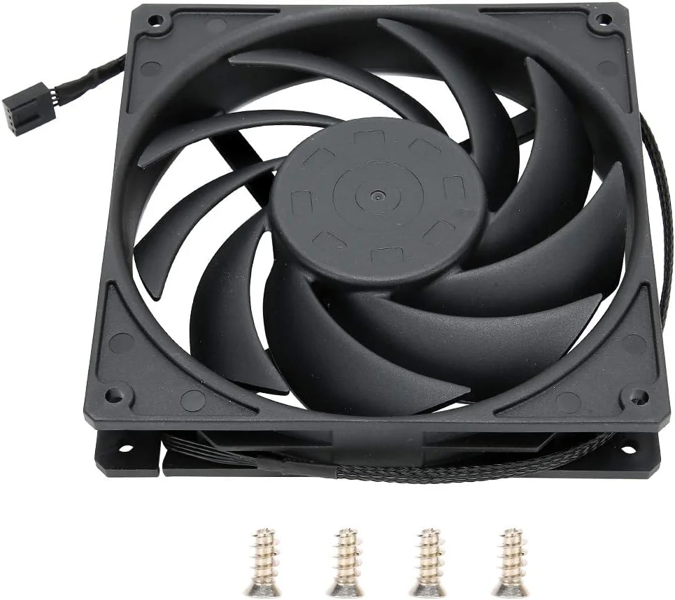 فن خنک کننده کیس کامپیوتر، فن خنک کننده پردازنده کامپیوتر 14 سانتی متری با نویز کم (مشکی)