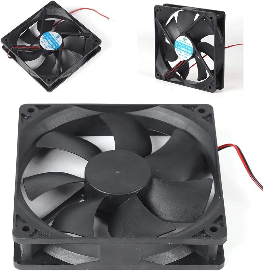 فن خنک کننده 120 میلی متری DC 12 ولت 2 پین کم صدا رادیاتور خنک کننده کامپیوتر 1500 دور در دقیقه سیستم خنک کننده CPU خنک کننده بی صدا PC فن خنک کننده 120 میلی متری DC 12 ولت 2 پین کم صدا رادیاتور خنک کننده کامپیوتر 1500 دور در دقیقه سیستم خنک کننده CPU خنک کننده بی صدا PC