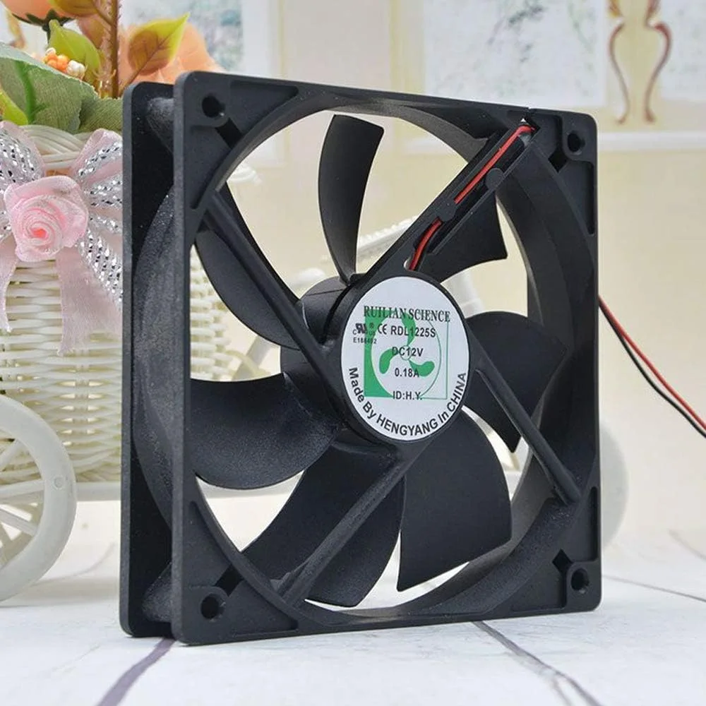 فن خنک کننده 120 میلی متری DC 12 ولت 2 پین کم صدا رادیاتور خنک کننده کامپیوتر 1500 دور در دقیقه سیستم خنک کننده CPU خنک کننده بی صدا PC فن خنک کننده 120 میلی متری DC 12 ولت 2 پین کم صدا رادیاتور خنک کننده کامپیوتر 1500 دور در دقیقه سیستم خنک کننده CPU خنک کننده بی صدا PC