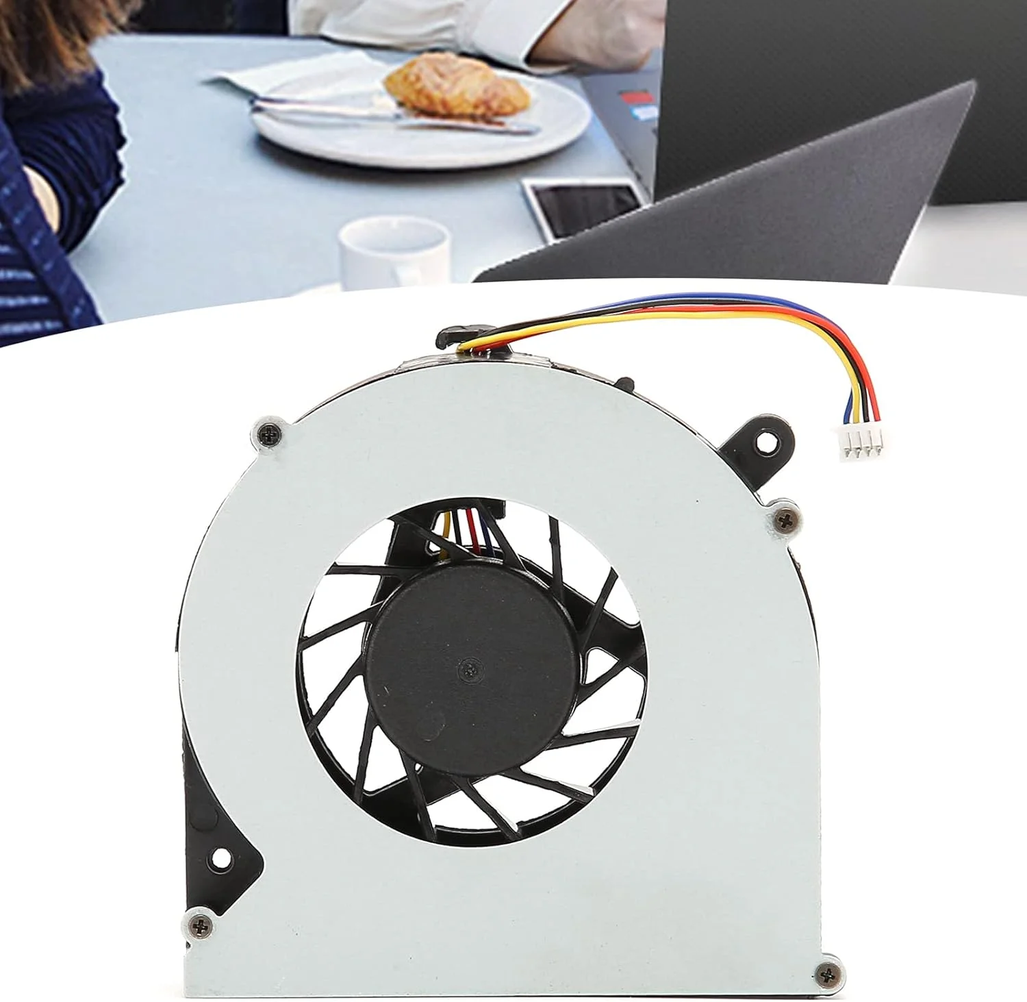 فن خنک کننده پردازنده، خنک کننده بادی پردازنده 4 پین، خنک کننده رادیاتور کامپیوتر با اتلاف حرارت قوی، برای HP 4530s/6460b/EliteBook/8460p/8470p فن خنک کننده پردازنده، خنک کننده بادی پردازنده 4 پین، خنک کننده رادیاتور کامپیوتر با اتلاف حرارت قوی، برای HP 4530s/6460b/EliteBook/8460p/8470p