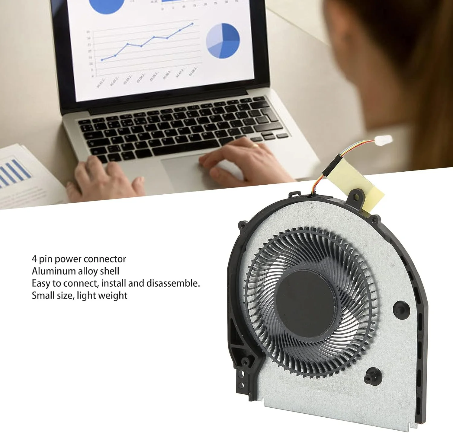 فن خنک کننده پردازنده 4 پین با قدرت اتلاف حرارت بالا برای HP Pavilion X360 14 CD 14M CD 14M CD0001DX 14M CD0003DX