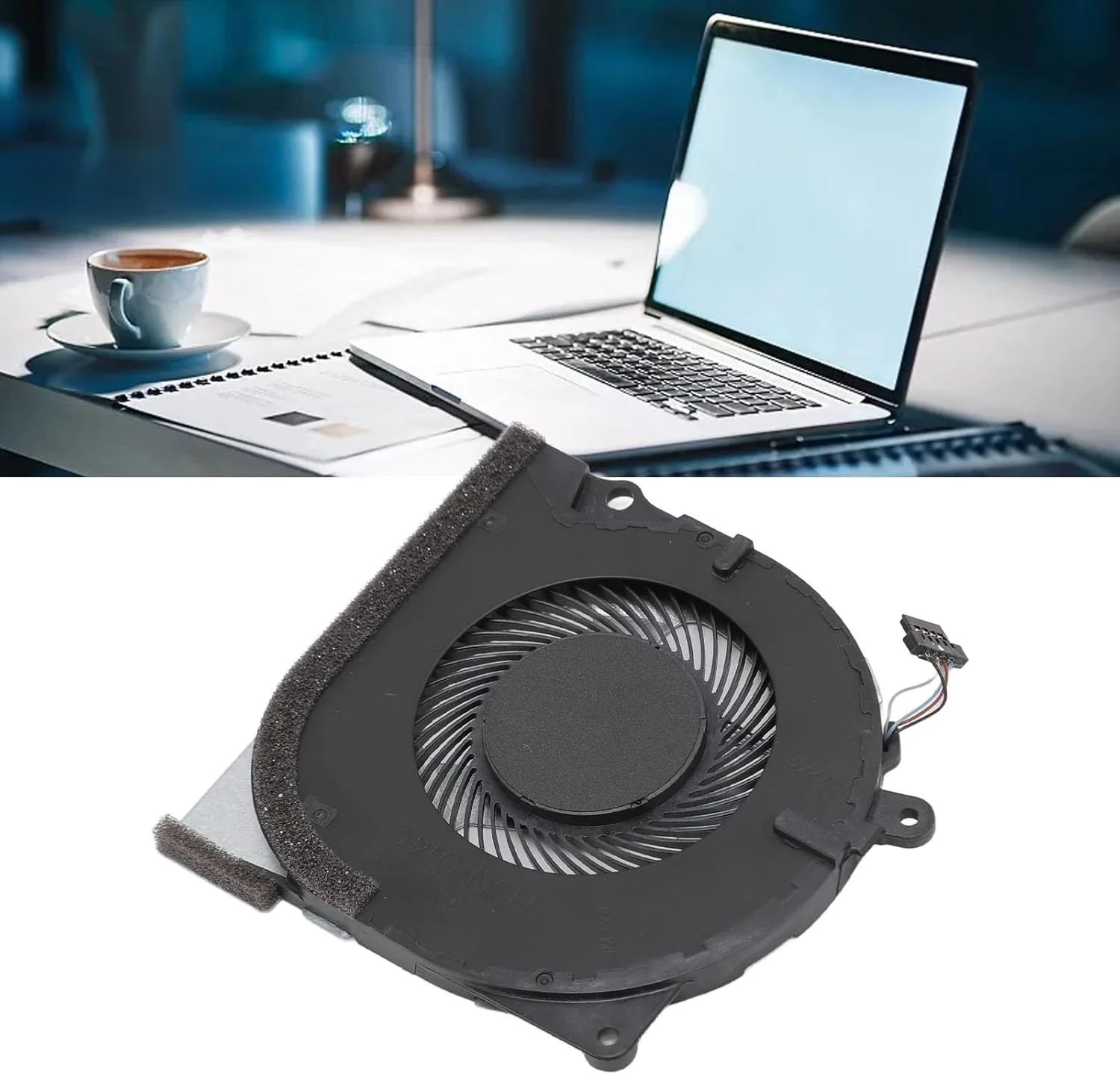 فن خنک کننده پردازنده، فن خنک کننده هوای پردازنده لپ تاپ 4 پین با اتلاف حرارت کارآمد، خنک کننده لپ تاپ قابل جابجایی برای سری Probook 430 G6 DC5V 0.5A، جمع و جور و سبک فن خنک کننده پردازنده، فن خنک کننده هوای پردازنده لپ تاپ 4 پین با اتلاف حرارت کارآمد، خنک کننده لپ تاپ قابل جابجایی برای سری Probook 430 G6 DC5V 0.5A، جمع و جور و سبک