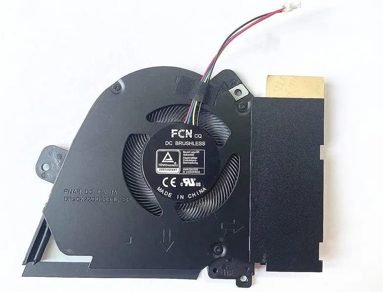 فن خنک کننده جدید CPU GPU برای لپ تاپ ASUS TUF Gaming Dash F15 FX516 FX516P Air RTX3070 کولر DC12𝖵 1A 4Pin (CPU) فن خنک کننده جدید CPU GPU برای لپ تاپ ASUS TUF Gaming Dash F15 FX516 FX516P Air RTX3070 کولر DC12𝖵 1A 4Pin (CPU)