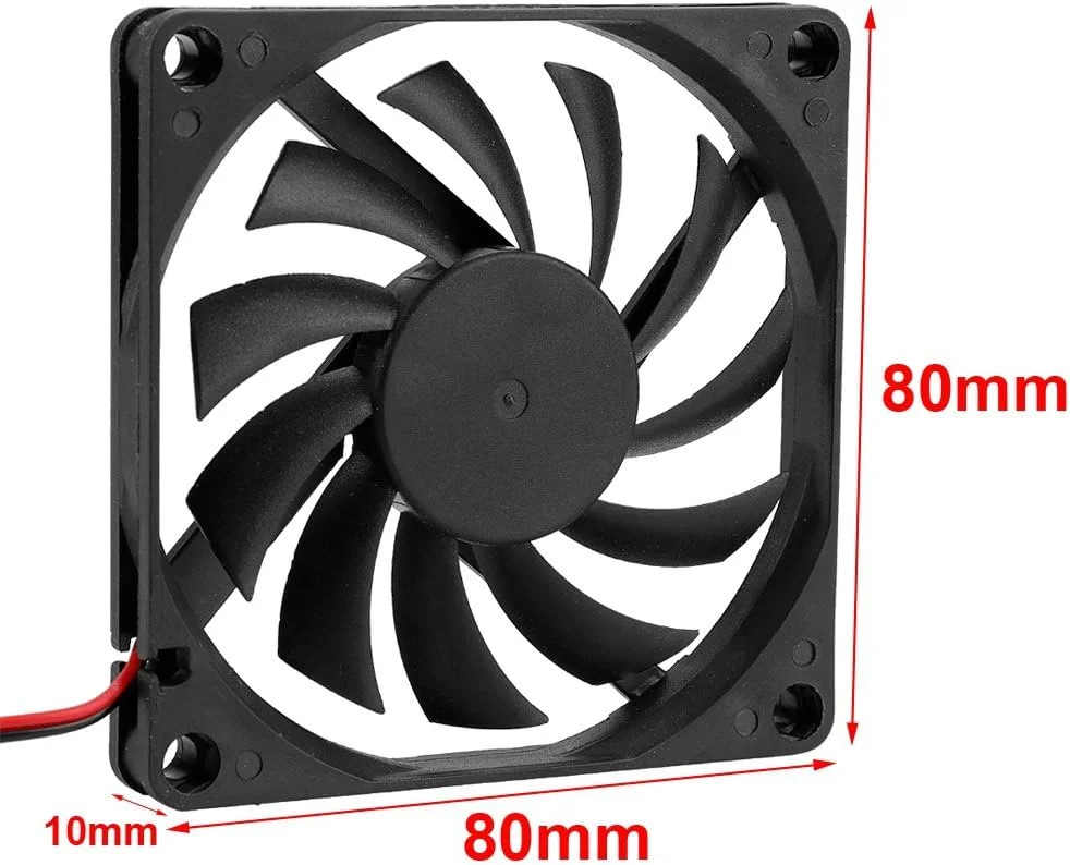 دو عدد فن خنک کننده پردازنده، فن های 8 سانتی متری مینی و طراحی یاتاقان آستینی، هیت سینک فن های پردازنده بی صدا با نویز کم برای کامپیوتر PC مشکی دو عدد فن خنک کننده پردازنده، فن های 8 سانتی متری مینی و طراحی یاتاقان آستینی، هیت سینک فن های پردازنده بی صدا با نویز کم برای کامپیوتر PC مشکی