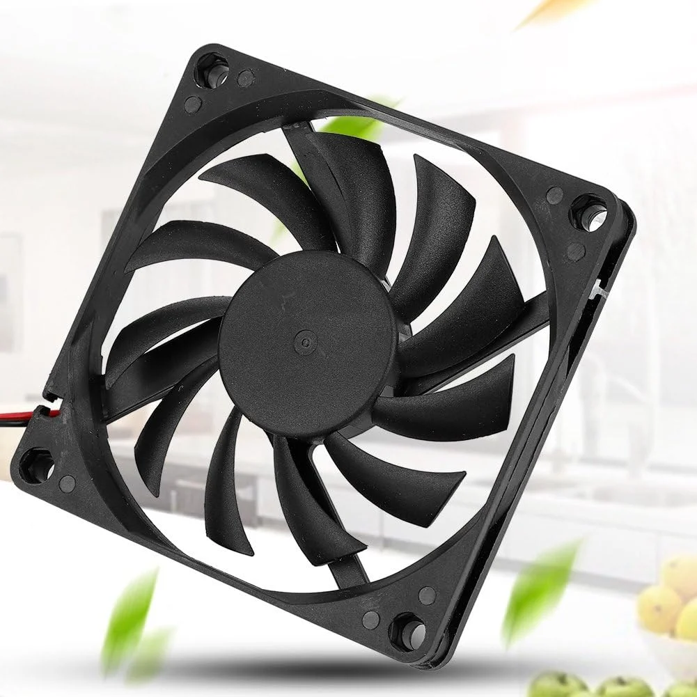 دو عدد فن خنک کننده پردازنده، فن های 8 سانتی متری مینی و طراحی یاتاقان آستینی، هیت سینک فن های پردازنده بی صدا با نویز کم برای کامپیوتر PC مشکی دو عدد فن خنک کننده پردازنده، فن های 8 سانتی متری مینی و طراحی یاتاقان آستینی، هیت سینک فن های پردازنده بی صدا با نویز کم برای کامپیوتر PC مشکی