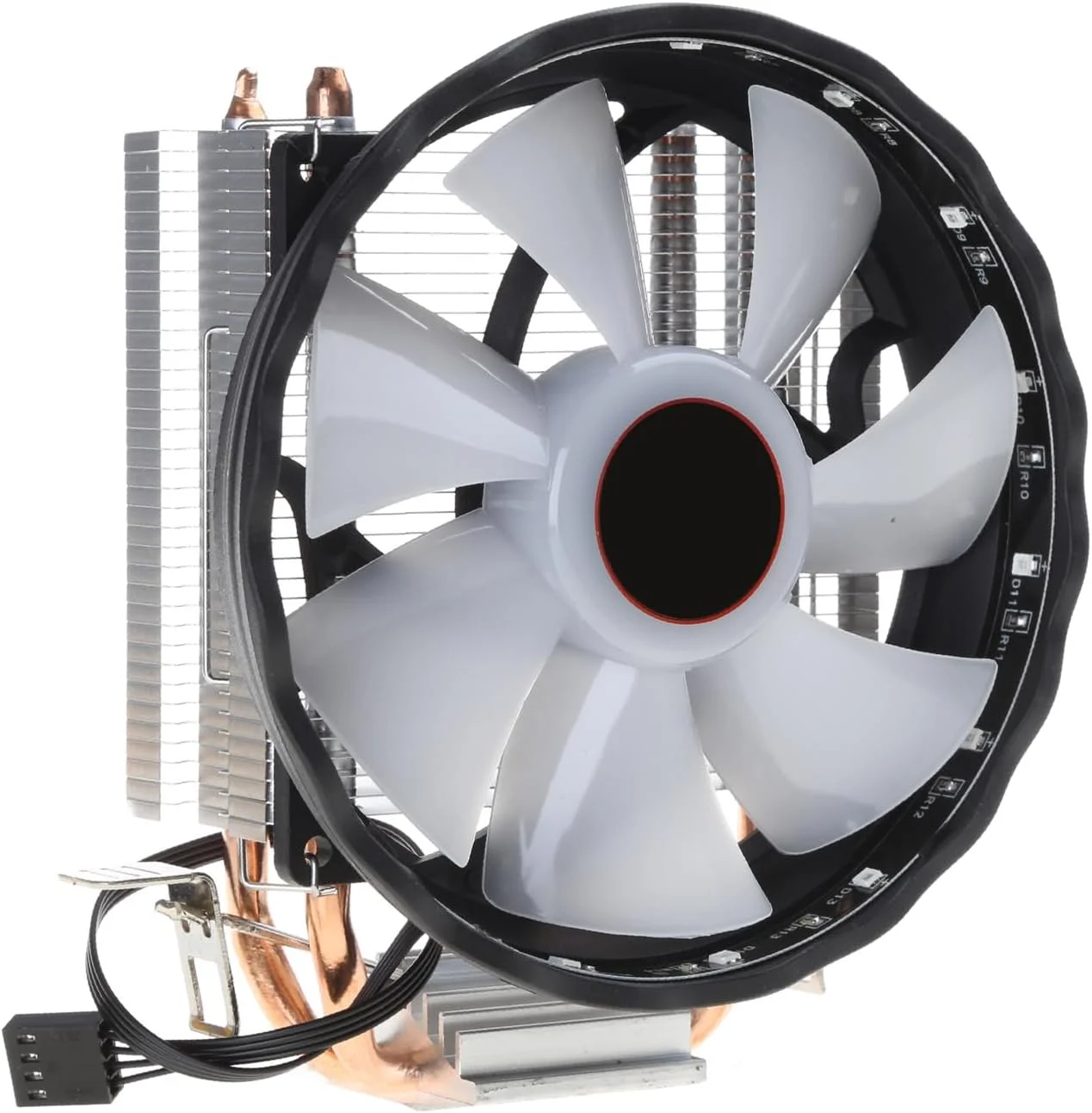 خنک کننده پردازنده با لوله حرارتی مسی، فن خنک کننده سبک 90 میلی متری، رادیاتور هیت سینک LGA 2011 برای فن خنک کننده سبک