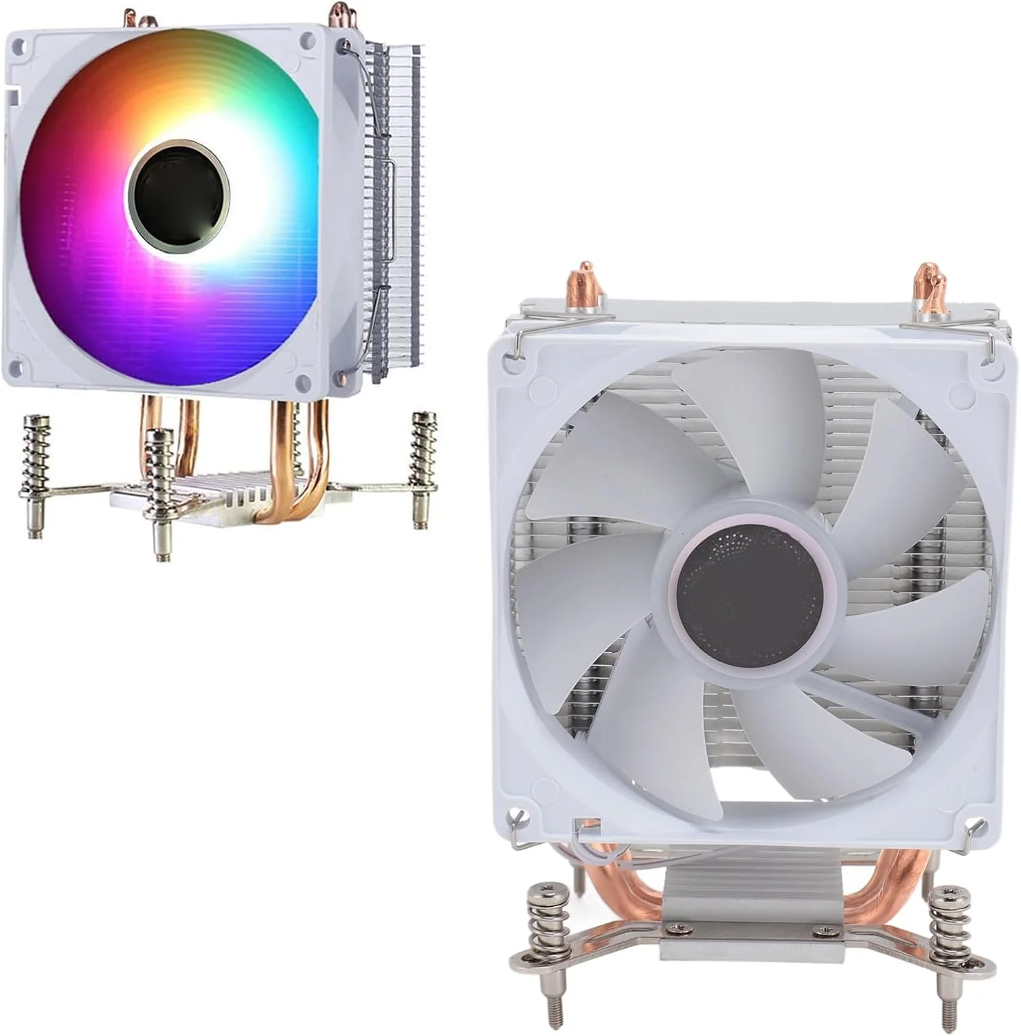 خنک کننده بادی پردازنده Cuifati با توان حرارتی 230 وات، 3 پین 12 ولت DC و سرعت 2000 دور در دقیقه، دارای بلبرینگ هیدرولیک و فن 90 میلی متری برای پردازنده های اینتل 775 1150 1151 1155 1156 1200 1700