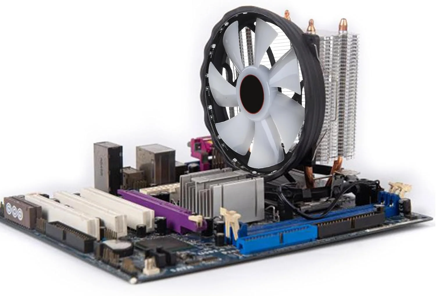 خنک کننده پردازنده با لوله حرارتی مسی، فن خنک کننده سبک 90 میلی متری، رادیاتور هیت سینک LGA 2011 برای فن خنک کننده سبک