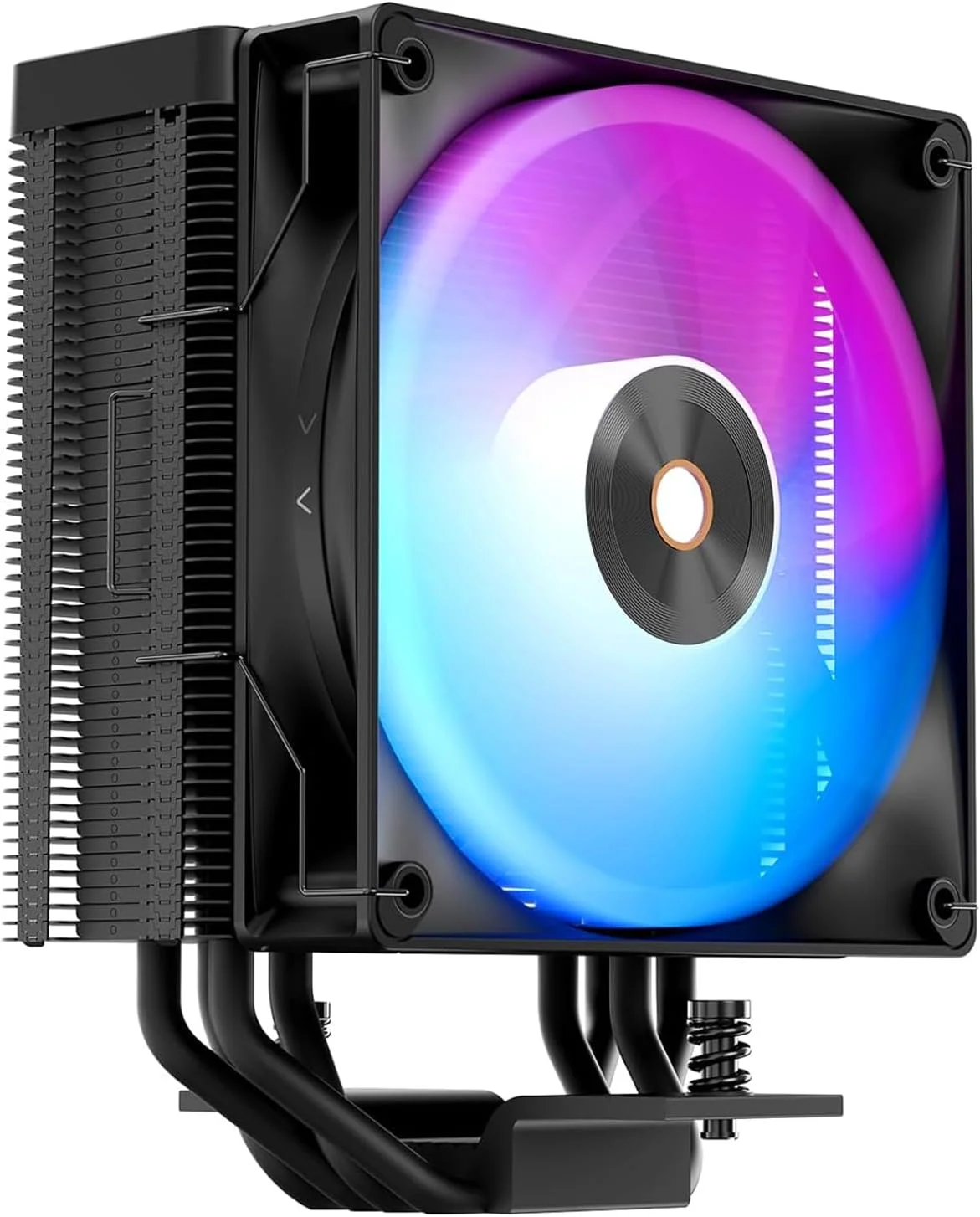 خنک کننده پردازنده دلتا A40، عملکرد بالا 260 وات TDP، 6 لوله حرارتی مسی، دو برج خنک کننده ARGB پردازنده با فن های 120 میلی متری PWM ARGB برای Intel 1851/1700/1150/1151/1200، AMD Am4/Am5 (خنک کننده پردازنده دلتا A40 ARGB)