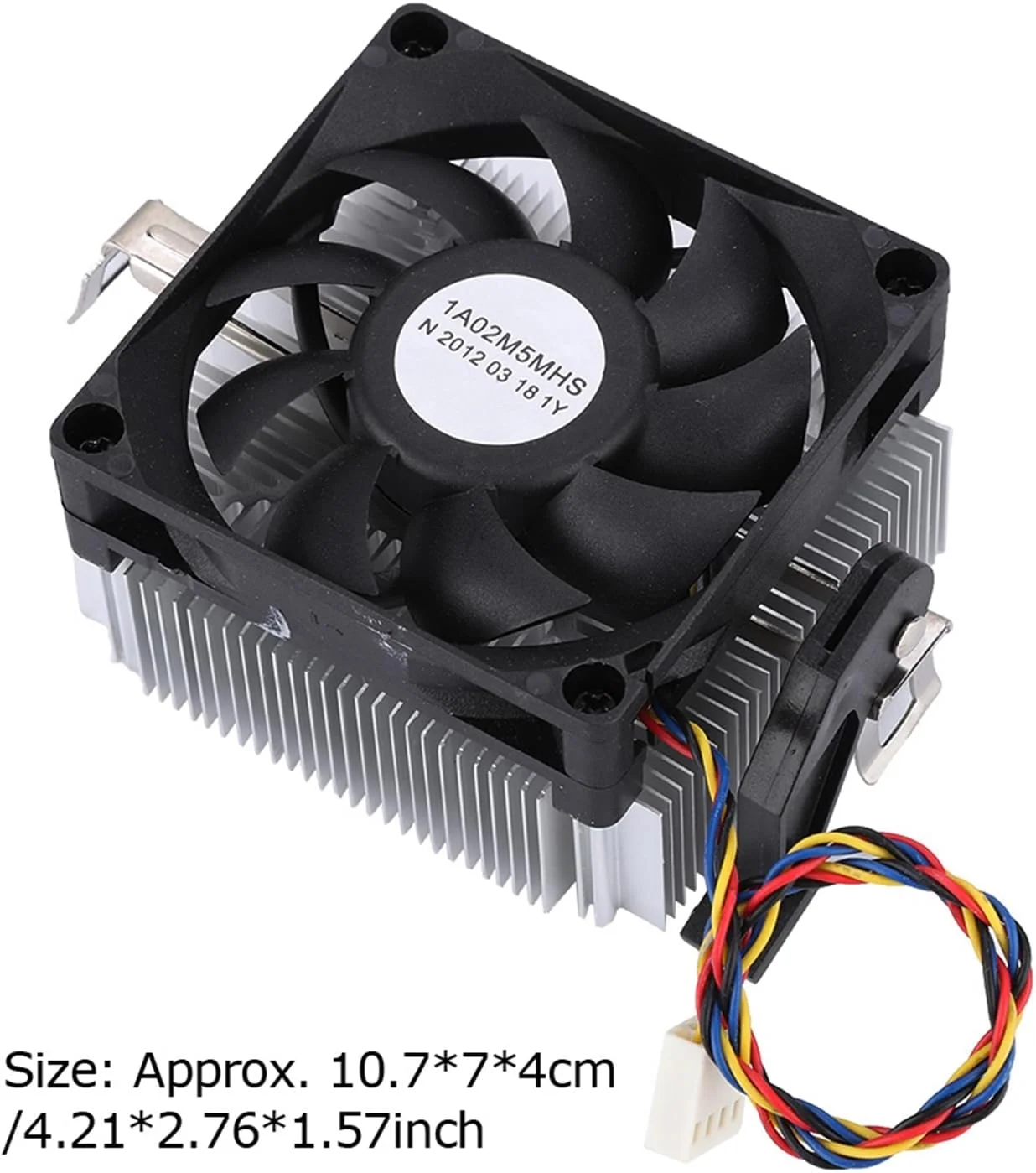 خنک کننده پردازنده Depisuta، خنک کننده پردازنده 12 ولت با بلبرینگ هیدرولیک و هیت سینک آلومینیومی و فن بی صدای 7015 با سرعت بالا 2200 دور در دقیقه، فن خنک کننده برای AM2 AM3 AM3+ FM1