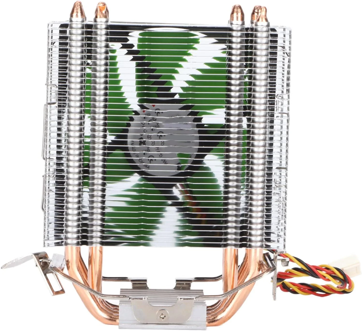 خنک کننده پردازنده، فن پردازنده با سازگاری گسترده 4 لوله حرارتی عملکرد پایدار جریان هوای 38 CFM برای مصارف خانگی (تک فن)